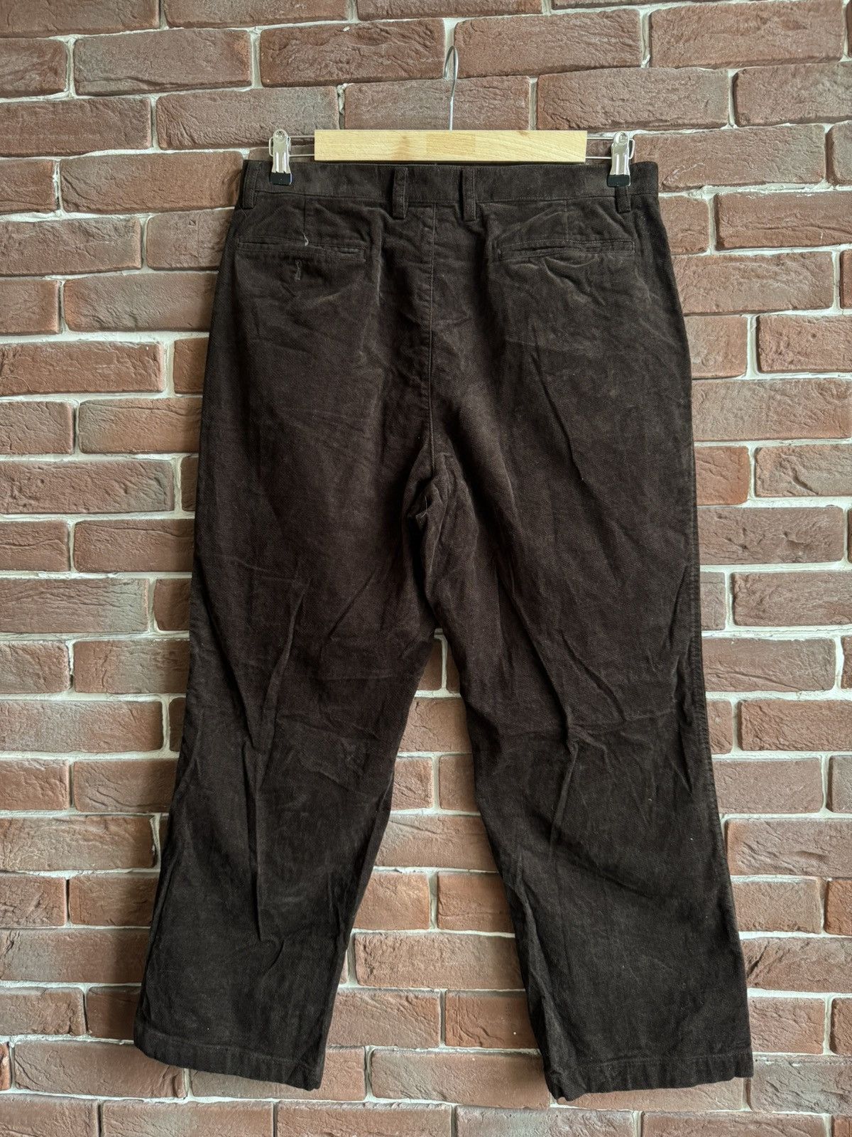 Kansai Yamamoto Vintage Archive Kansai Yamamoto Corduroy Brown Trouser Pants Size US 30 / EU 46 - 2 Thumbnail