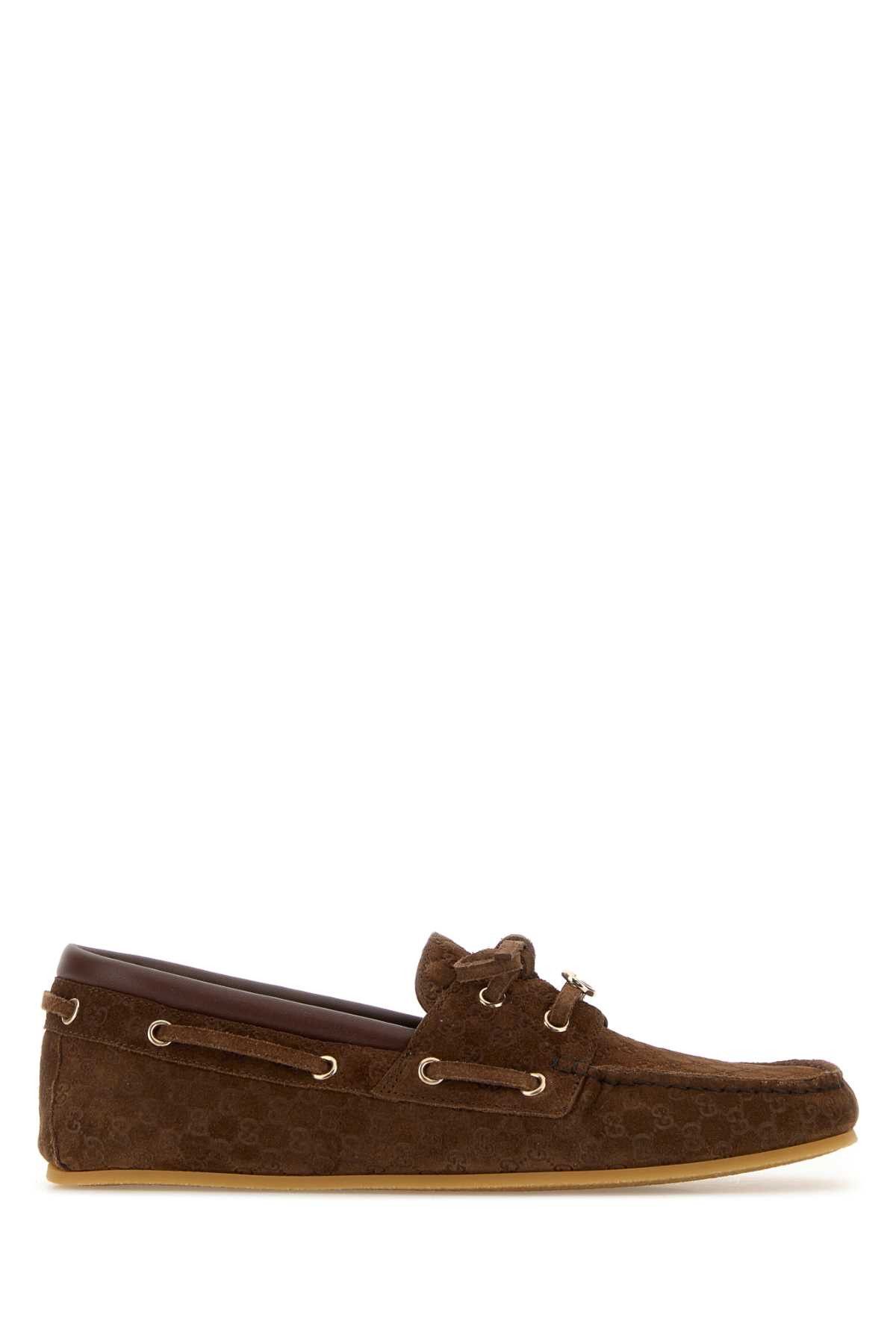 Gucci Brown Suede Loafers Size US 8 / IT 38 - 1 Thumbnail