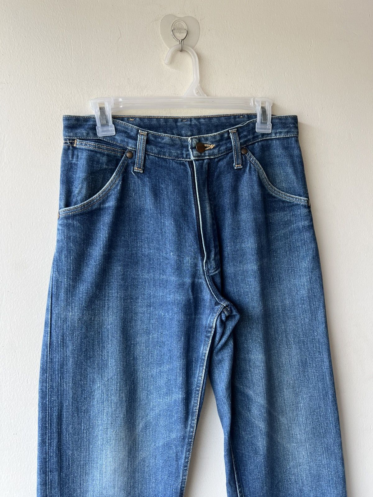 Wrangler Vintage 90s Wrangler Blue Bell Faded Denim Selvedge Jeans Size US 30 / EU 46 - 18 Thumbnail