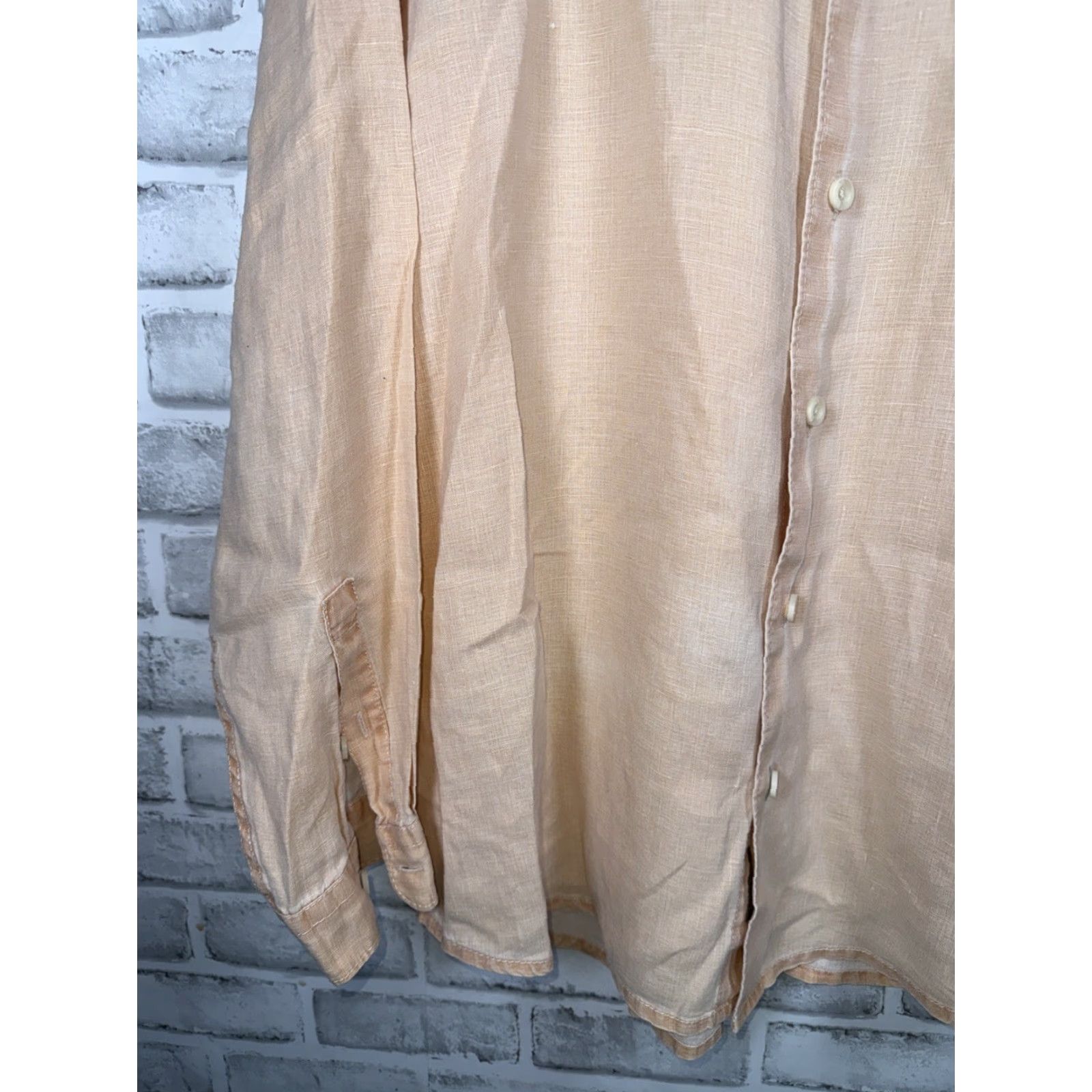 Tommy Bahama TOMMY BAHAMA Relax Off Pink 100% Linen Long Sleeve Shirt Mens L Size US L / EU 52-54 / 3 - 5 Thumbnail