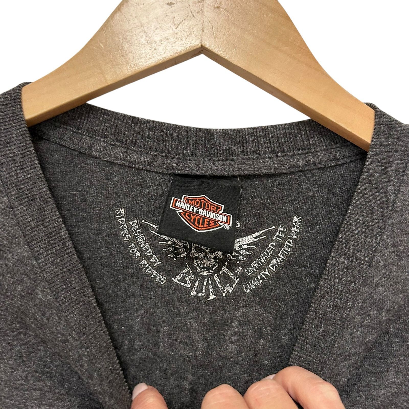 Harley Davidson Harley Davidson Gray Long Sleeve Shirt Sz L Size US L / EU 52-54 / 3 - 4 Thumbnail