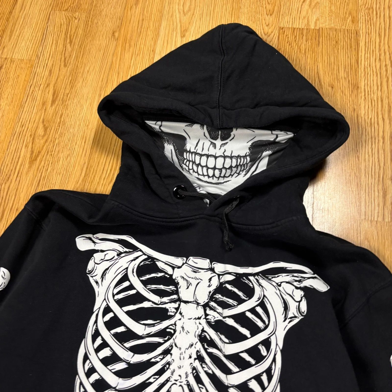 Japanese Brand Skeleton Print Hoodie Size US L / EU 52-54 / 3 - 2 Thumbnail