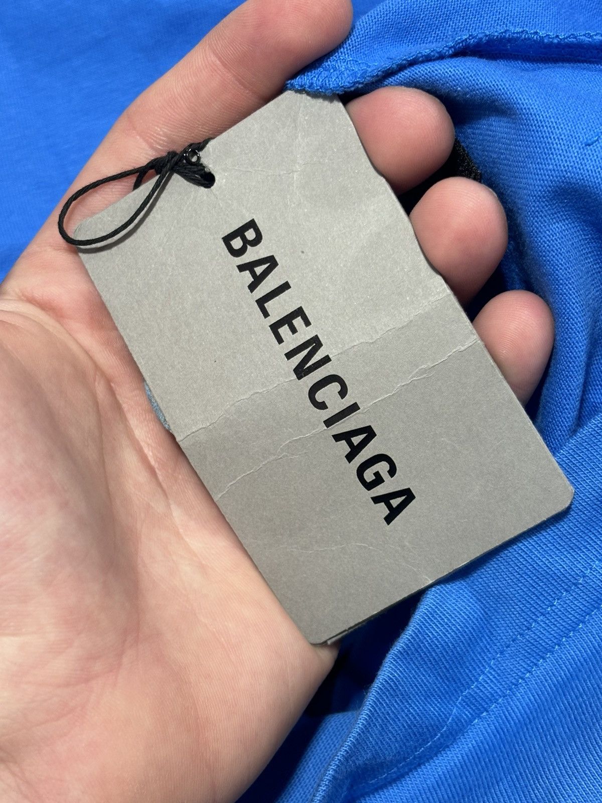 Balenciaga Balenciaga MasterCard Blue Tee Size US M / EU 48-50 / 2 - 5 Thumbnail