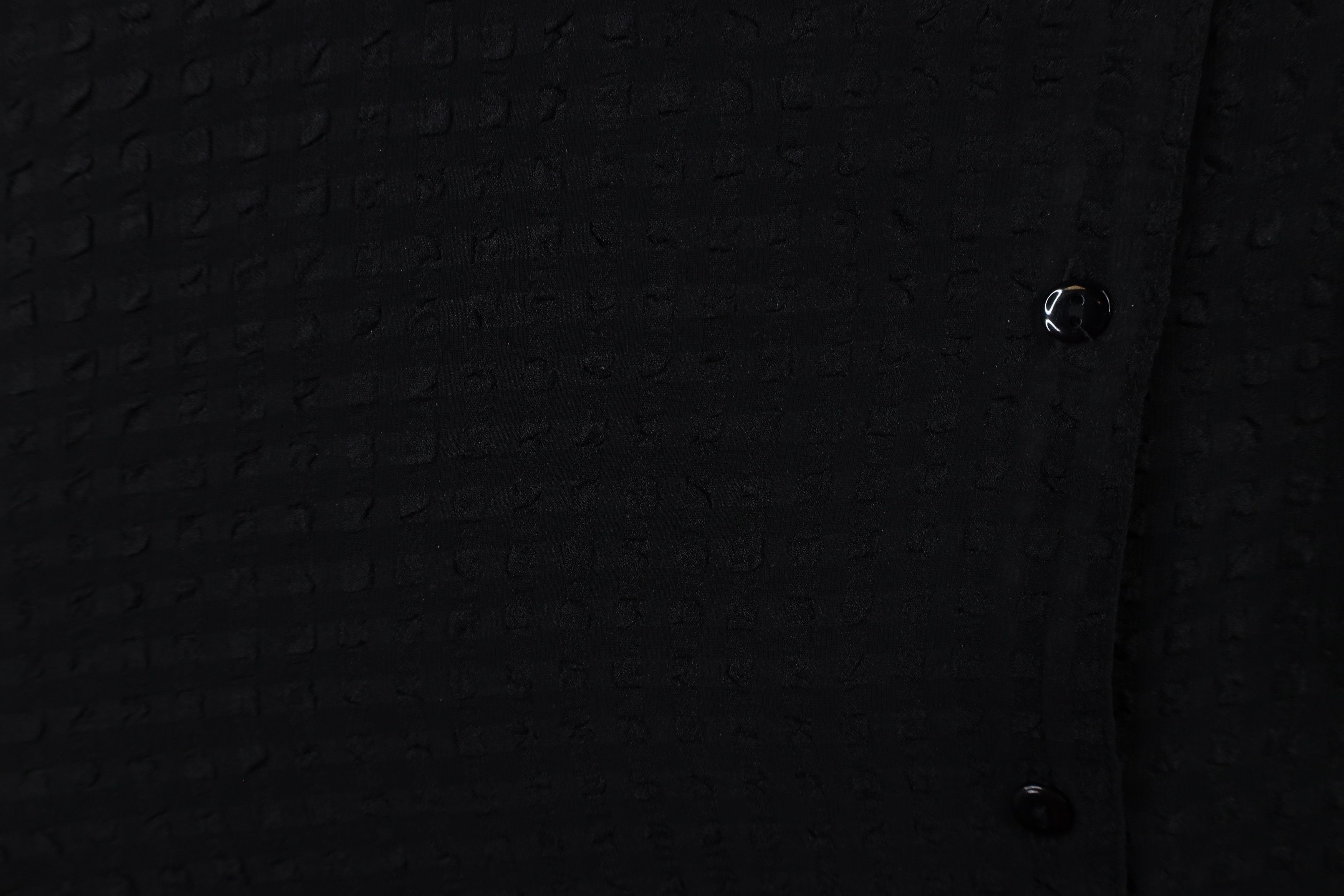 Vintage Vintage 90s Streetwear Camp Collar Button Shirt Black Size XXL / US 16-18 / IT 52-54 - 6 Thumbnail