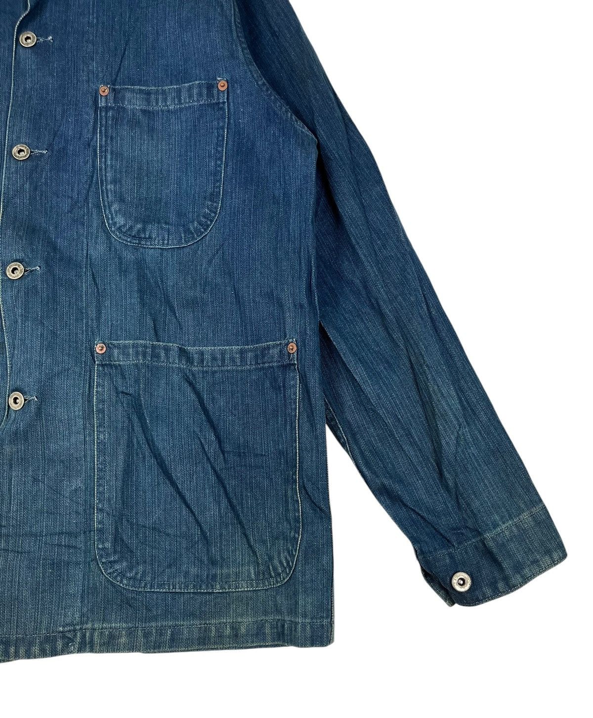 Beams Plus Hard Wear by Beams Chore Denim Jacket Size US L / EU 52-54 / 3 - 6 Thumbnail