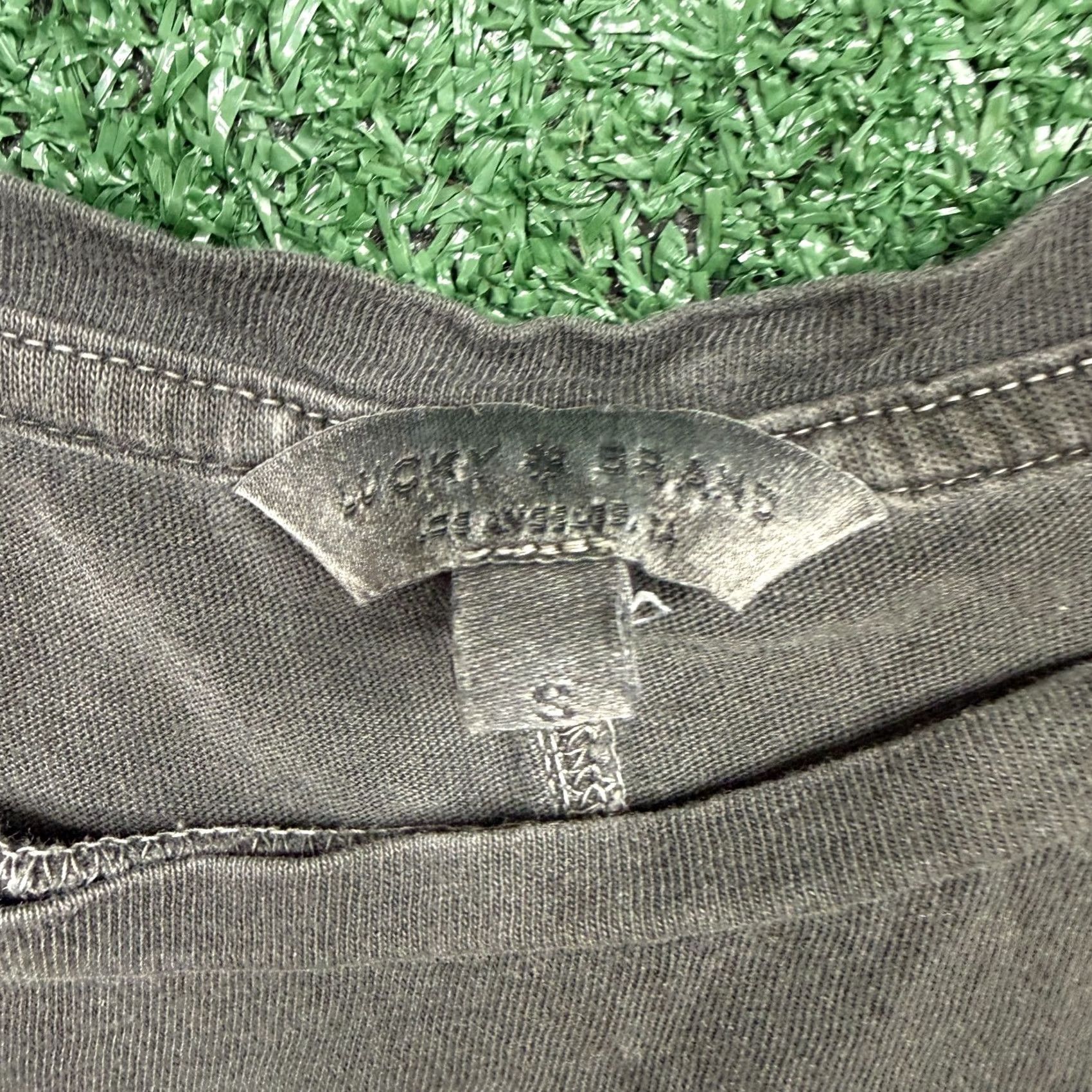 Lucky Brand Lucky Brand Black Cotton Pocket Tee Casual Crew Neck Short Sleeve S Women Size 28" / US 6 / IT 42 - 2 Thumbnail