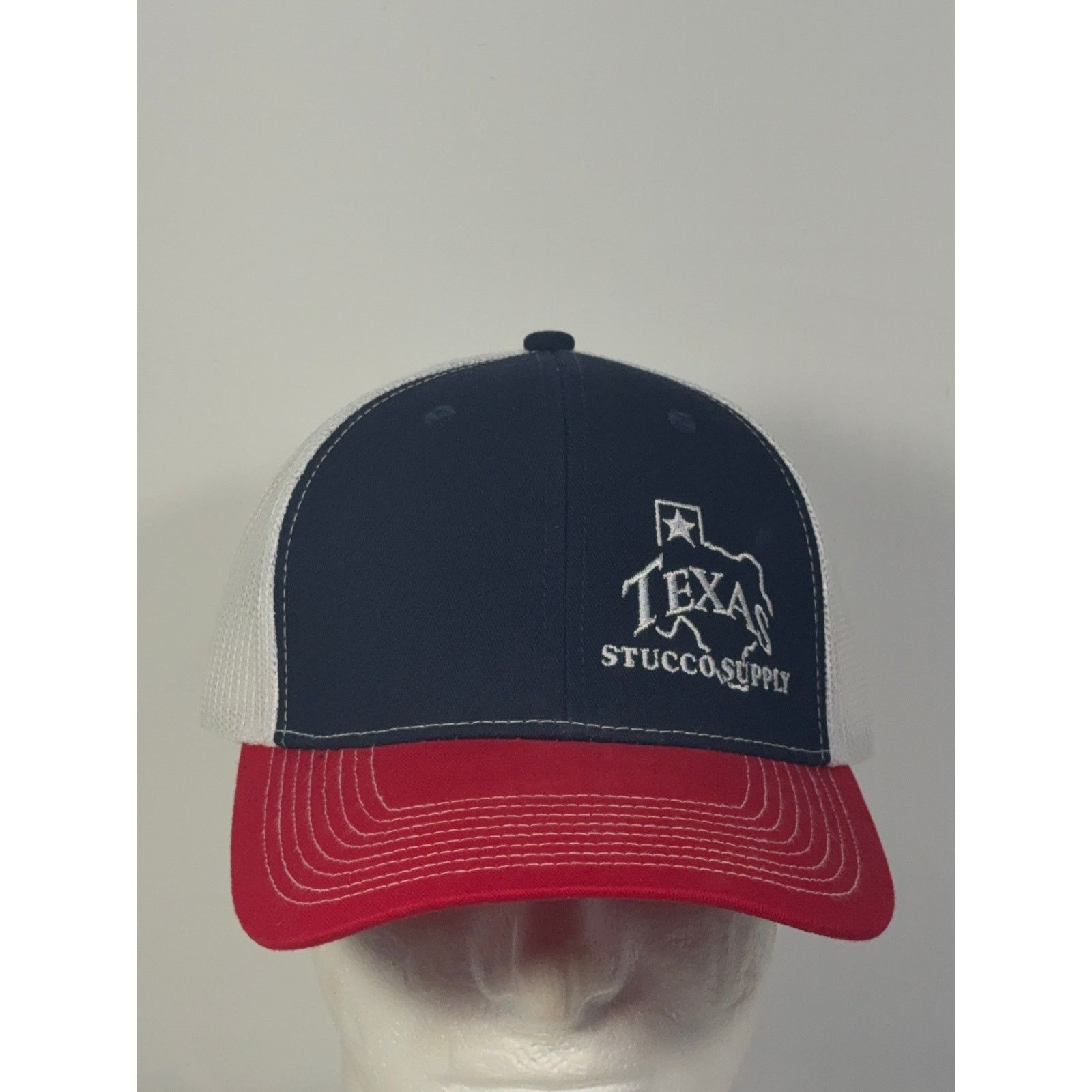 Other Texas Stucco Supply Mesh Trucker Hat - Navy/Red Size ONE SIZE - 2 Thumbnail