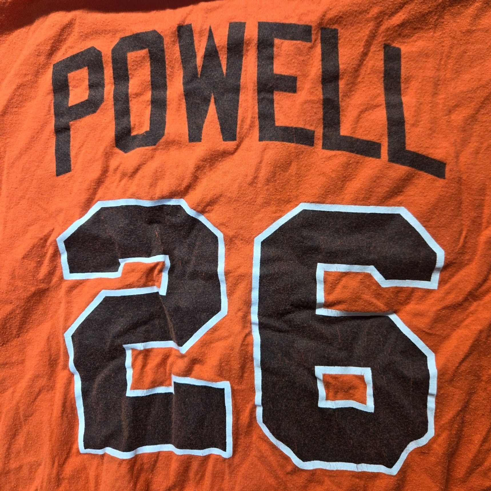 Gildan Powell Orioles Orange Short Sleeve T-Shirt Men XL Shirt Adult Size XL Orange Baltimore 80s Shirt Womens Mens Girls Size US XL / EU 56 / 4 - 2 Thumbnail