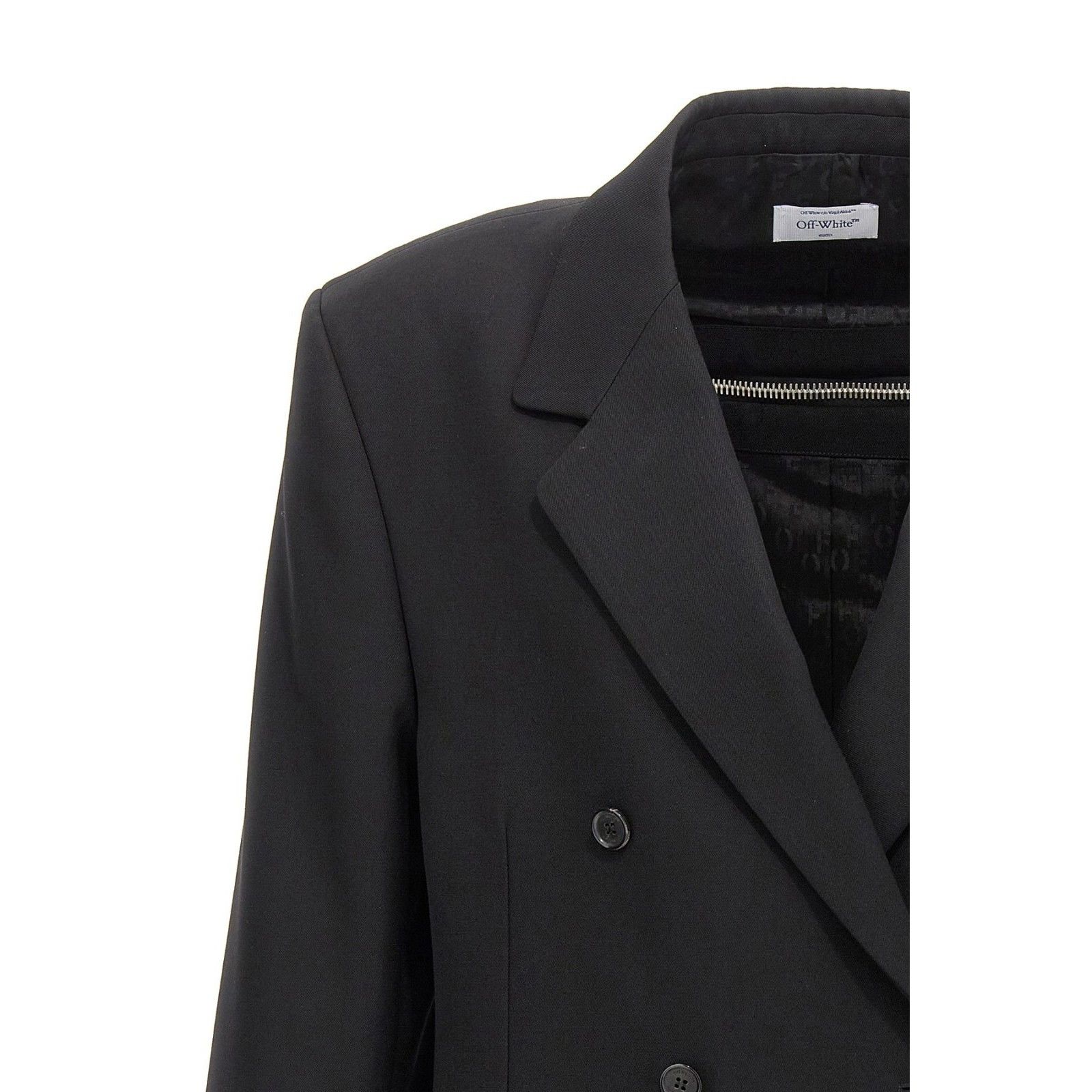 Off-White OFF-WHITE Black Wool Blazer Jacket New & Authentic (Men's si Size US M / EU 48-50 / 2 - 3 Thumbnail