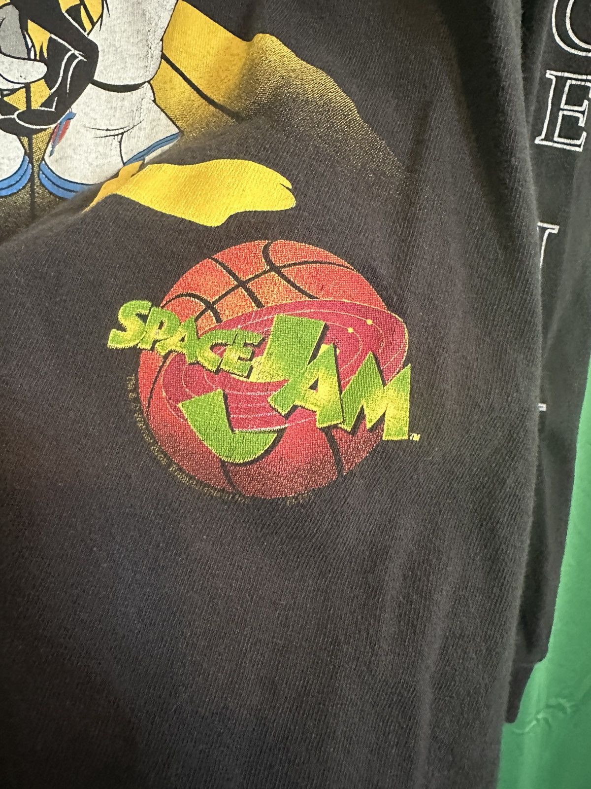 Vintage SPACE JAM logo sleeve L/S Tune Squad vintage t-shirt Size US XS / EU 42 / 0 - 3 Thumbnail