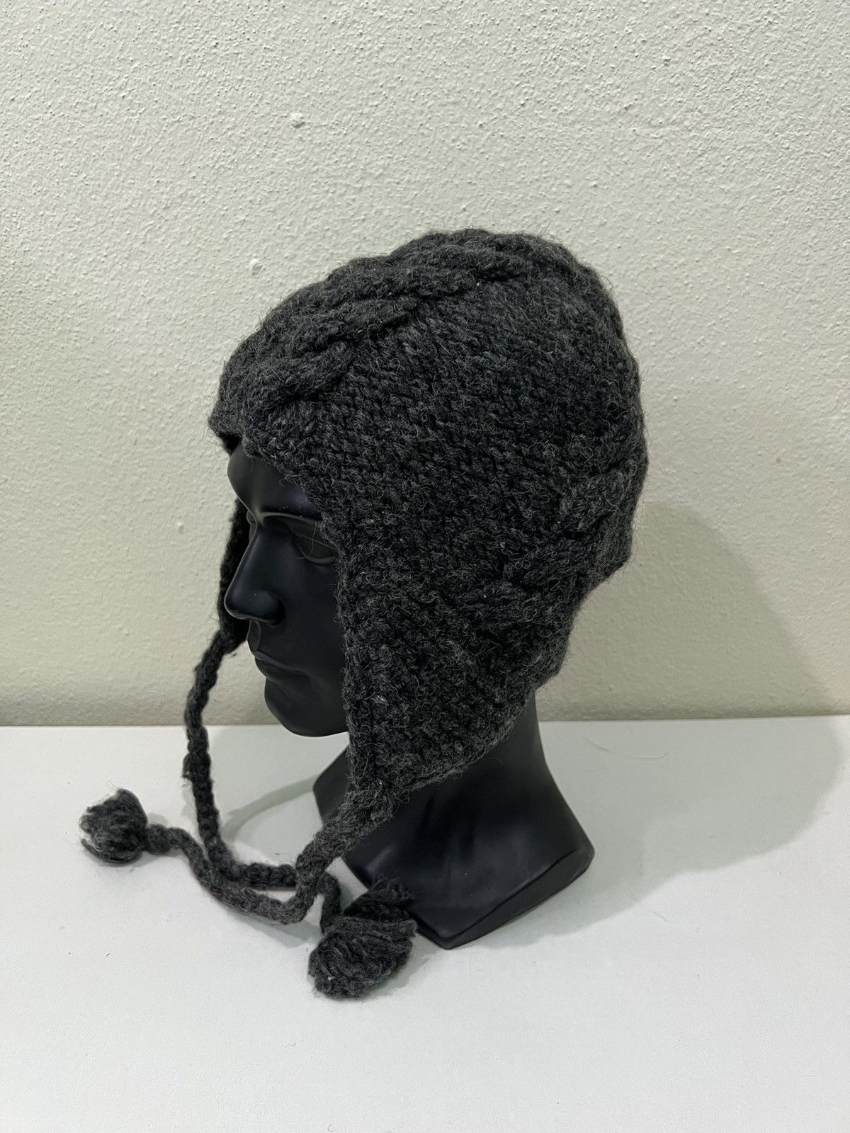Japanese Brand Japanese Brand Knitted Earflap Beanie Hats Size ONE SIZE - 3 Thumbnail