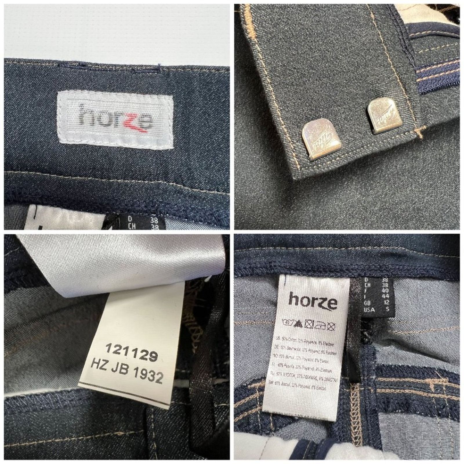 Other HorZe Royal Equus Denim Breeches Blue Suede Patch Size S Size 30" / US 8 / IT 44 - 4 Thumbnail