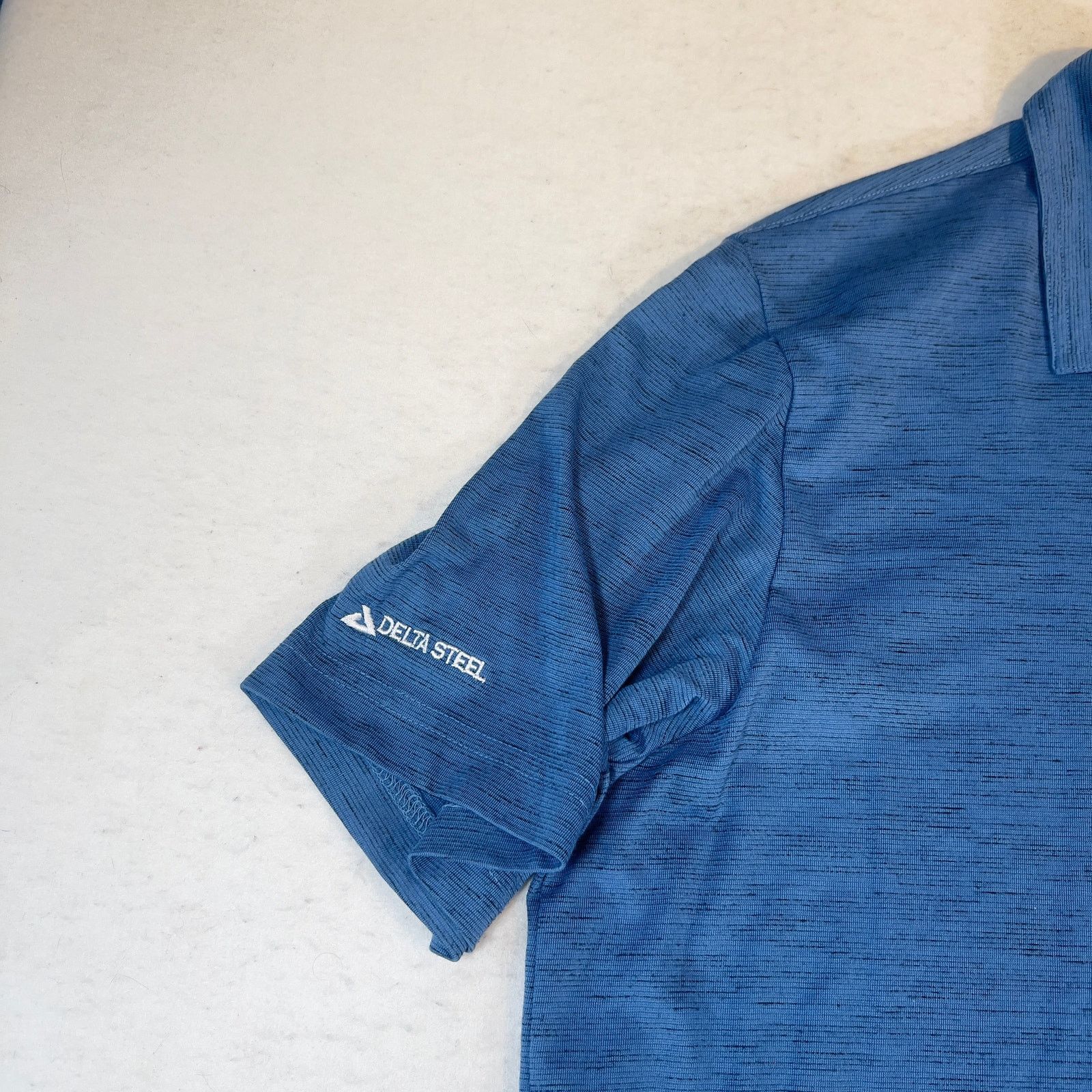TravisMathew Travis Mathew Golf Polo Shirt Men's 2XL "Textured" Blue Size US XXL / EU 58 / 5 - 3 Thumbnail
