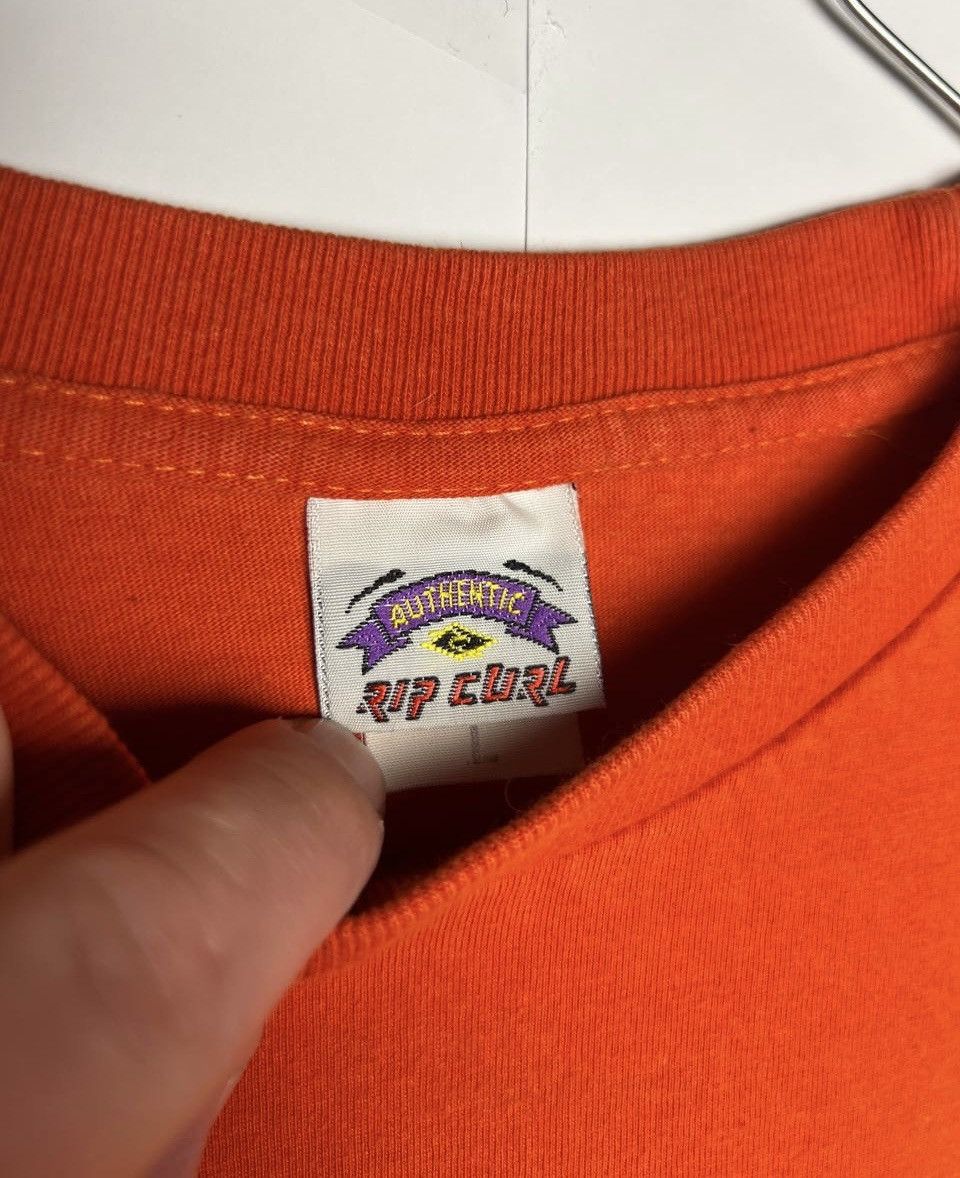 Ripcurl 90s Vintage Rip Curl Surfing Australia Orange Rare T-Shirt Size US L / EU 52-54 / 3 - 8 Thumbnail