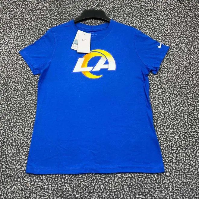 Nike Nike Shirt Women Los Angeles LA Rams Crew Neck Cotton New M Size M / US 6-8 / IT 42-44 - 1 Thumbnail