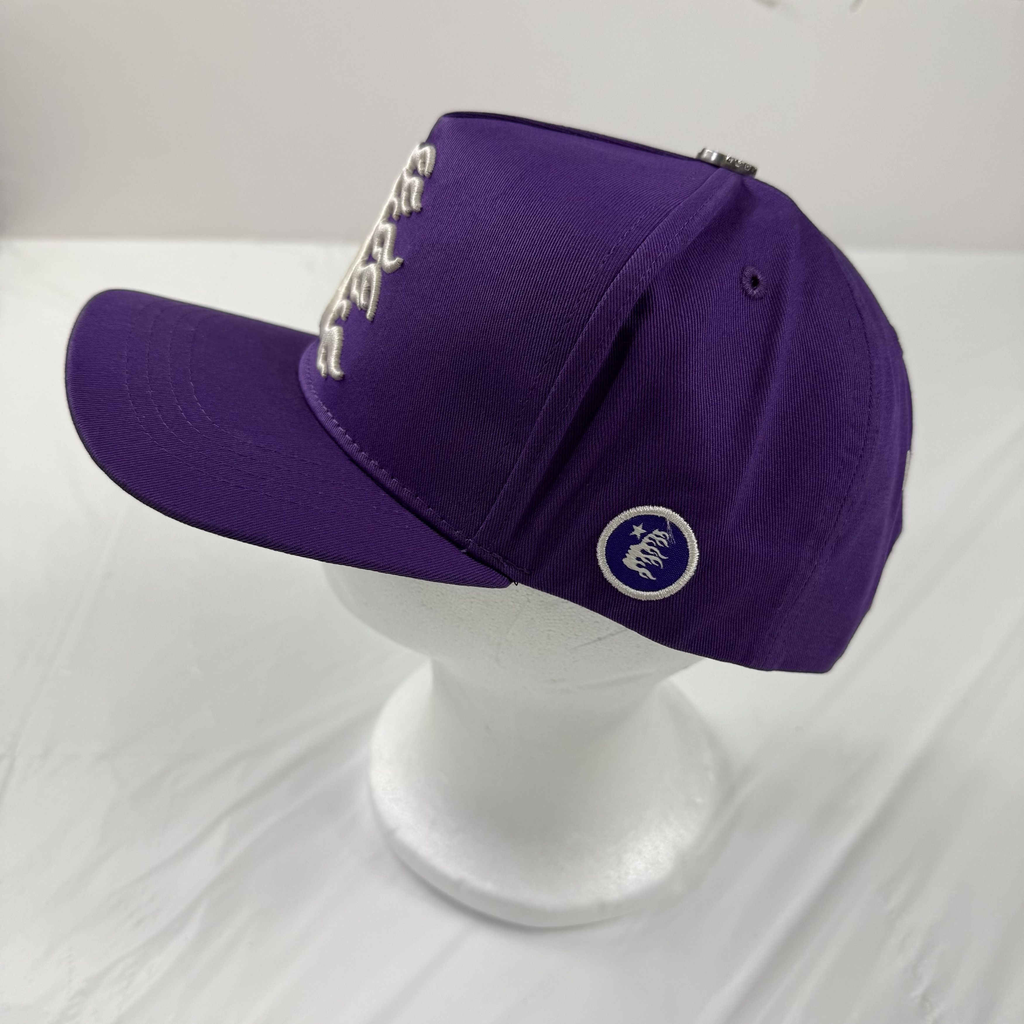 HELLSTAR Hellstar Records Purple Flame Head Star Snapback Adjustable Size ONE SIZE - 2 Thumbnail