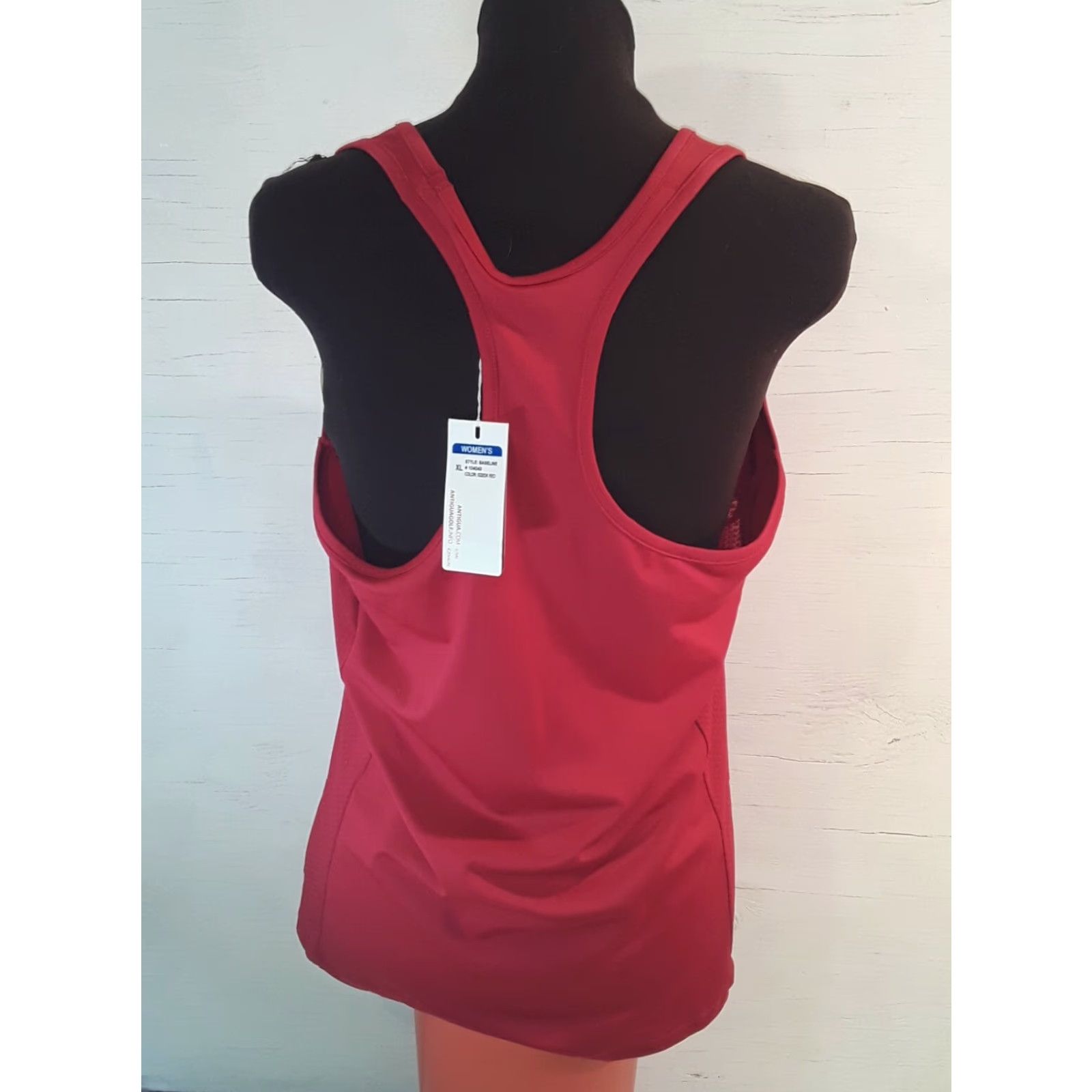 Vintage Womens Red XL Antigua Workout Tank Top Spandex Poly Blend NWT Tank Sleeveless Gym Size XL Red Womens NWT Size XL / US 12-14 / IT 48-50 - 7 Thumbnail