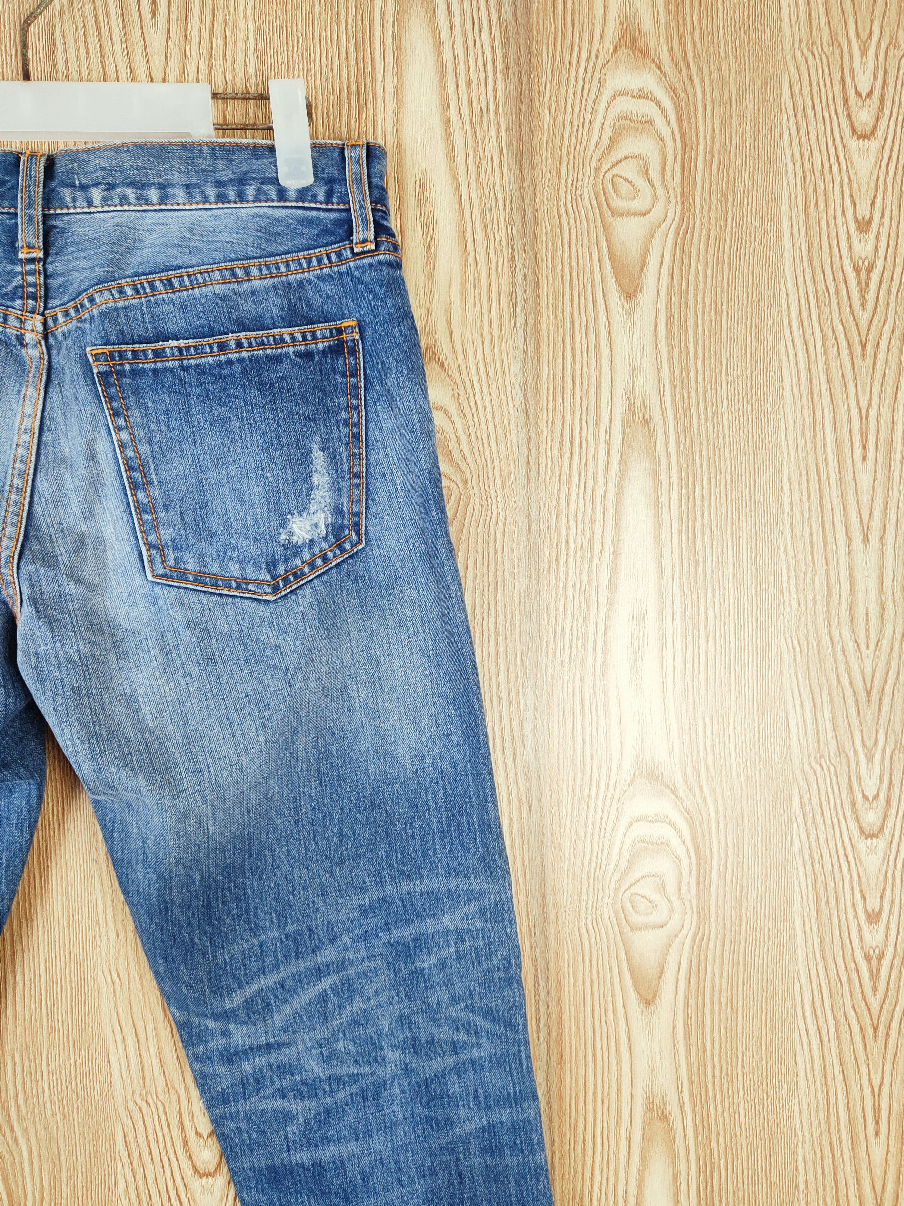 MOUSSY × Vintage Vintage 💥 Azul by Moussy Blue Distressed Ripped Jeans Size 32" / US 10 / IT 46 - 10 Thumbnail