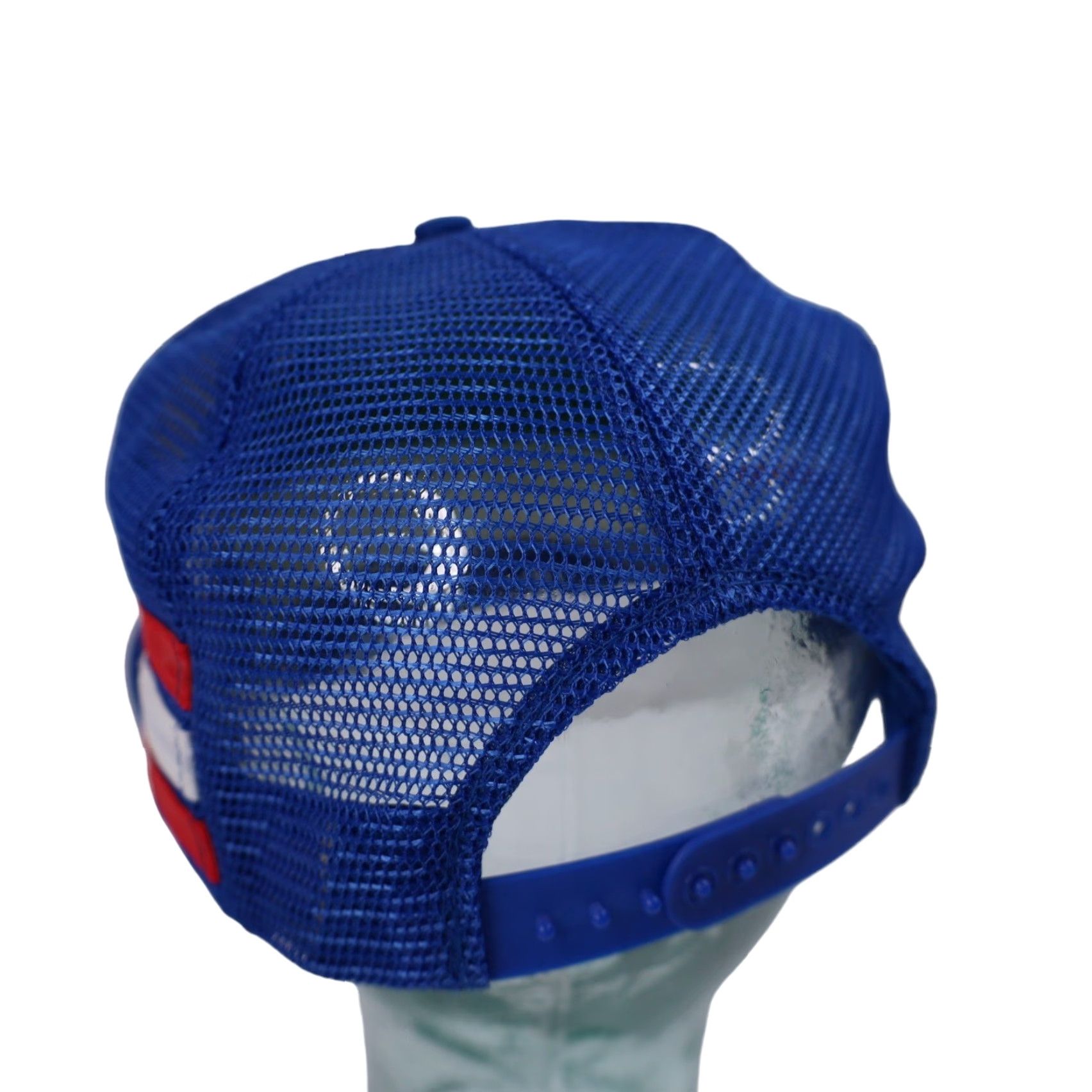Vintage VINTAGE Pepsi American Choice 3 Stripe Tri Bar Snapback Trucker Hat Hat Mens One Size Blue Size ONE SIZE - 5 Thumbnail