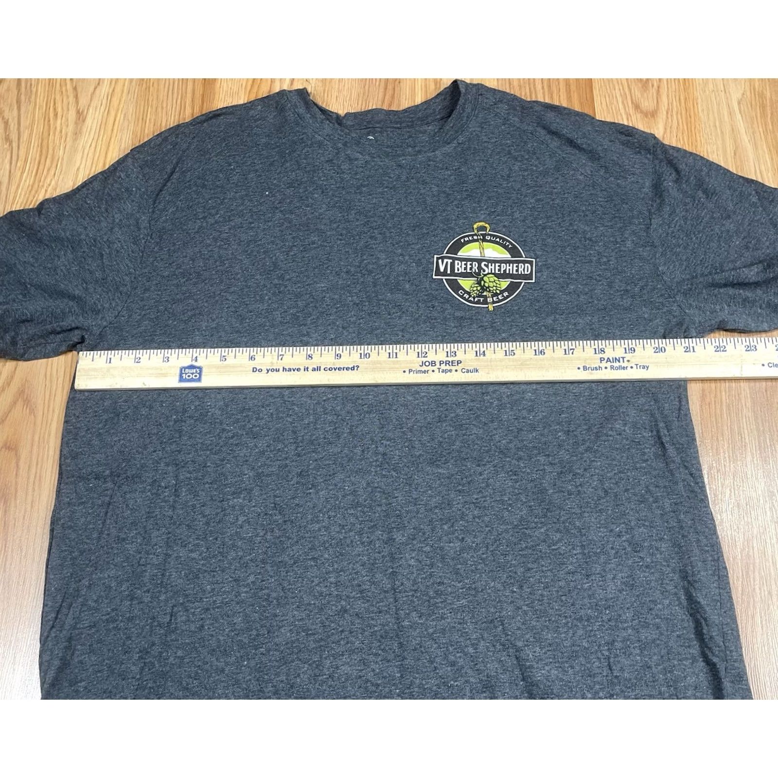 Vintage Badger CrewNeck T-Shirt Mens XL Gray Cotton Spandex Blend Short Sleeve Crew Neck Regular Fit Canvas Logo Vintage: No Size US XL / EU 56 / 4 - 6 Thumbnail