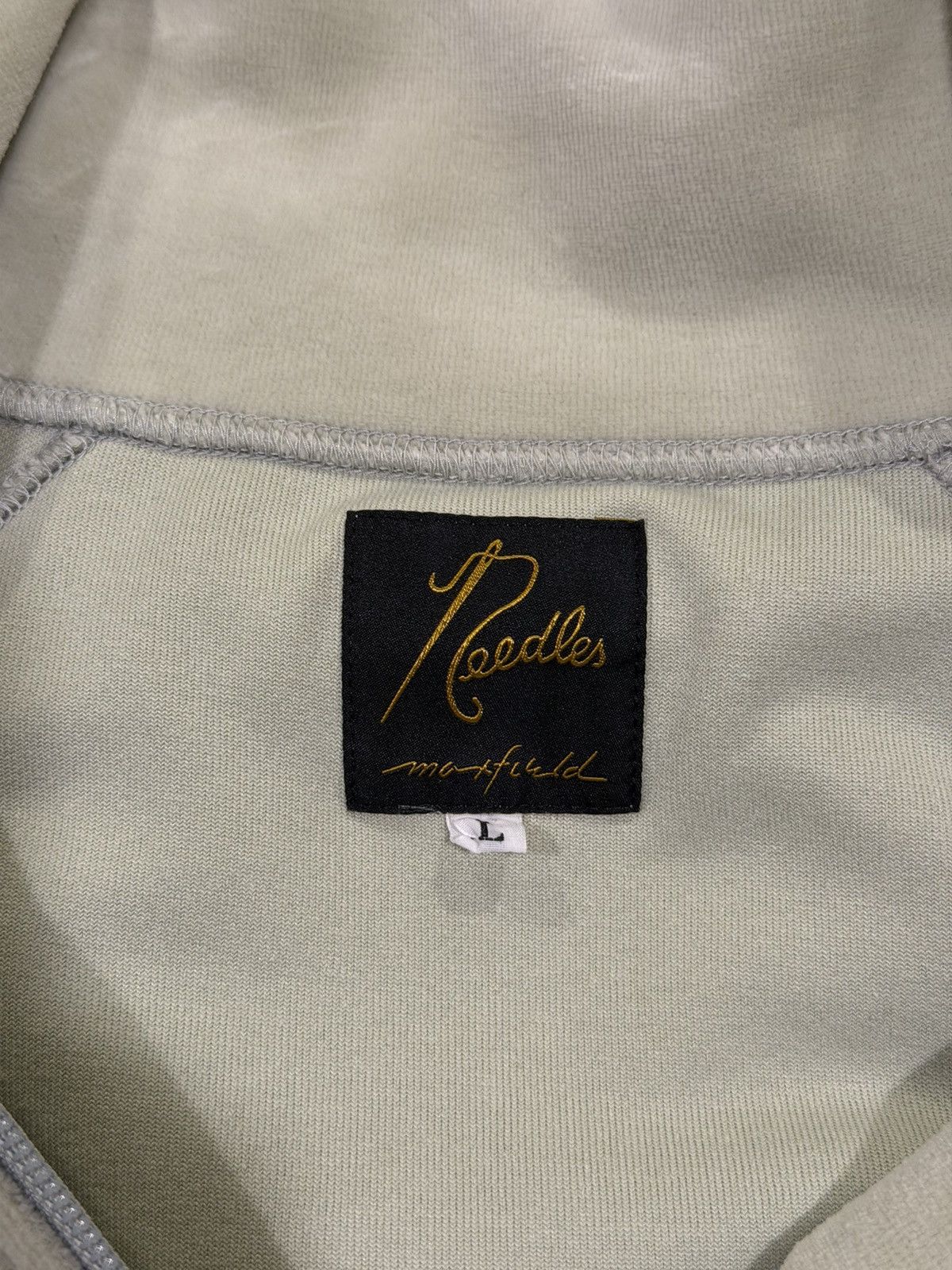 Maxfield Los Angeles × Needles Needles x Maxfield Mint Green / Red Velour Track Jacket Size US L / EU 52-54 / 3 - 13 Thumbnail