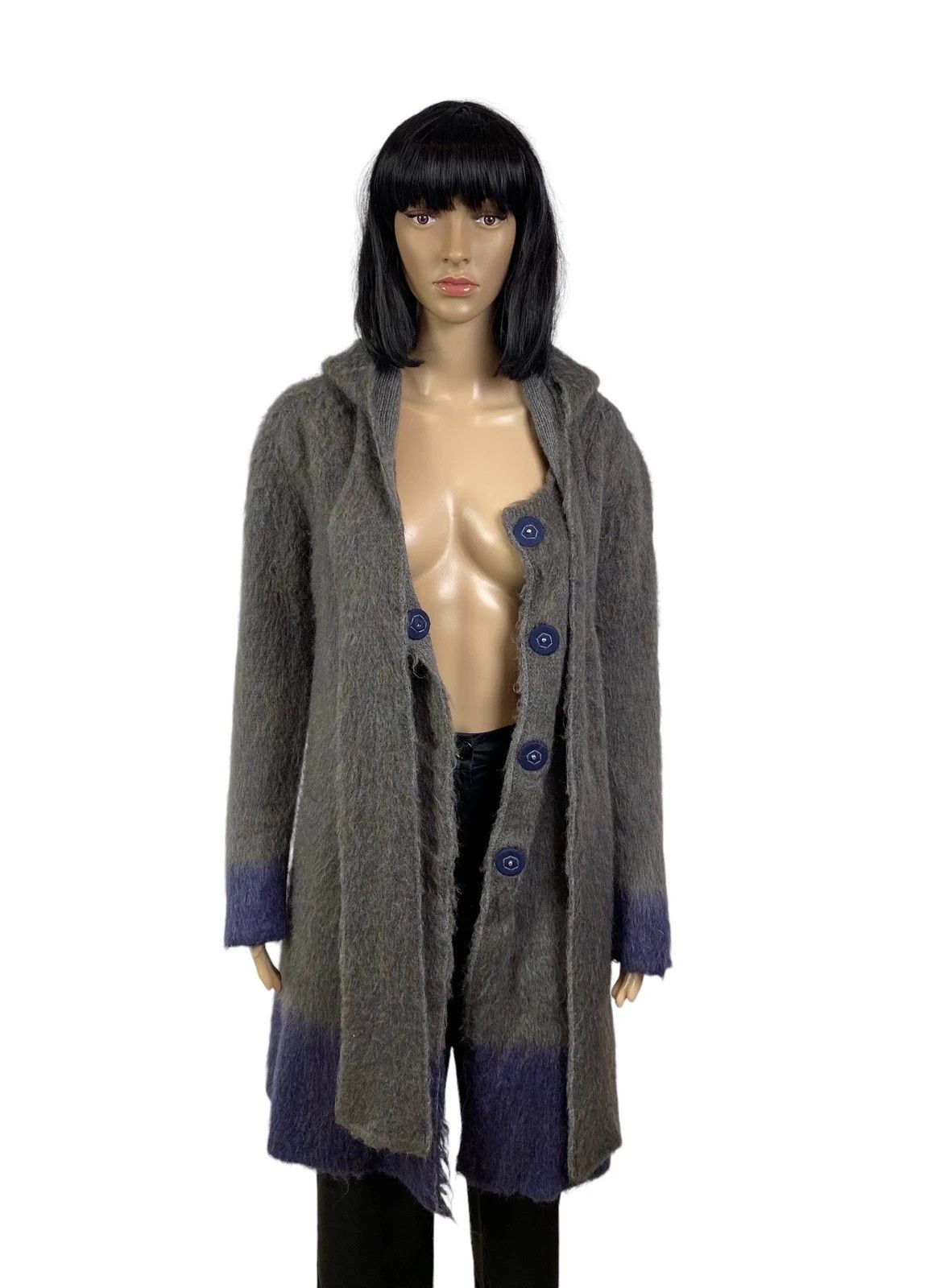 TWINSET Twin-Set Wool Mohair Hooded Cardigan size S Size S / US 4 / IT 40 - 7 Thumbnail