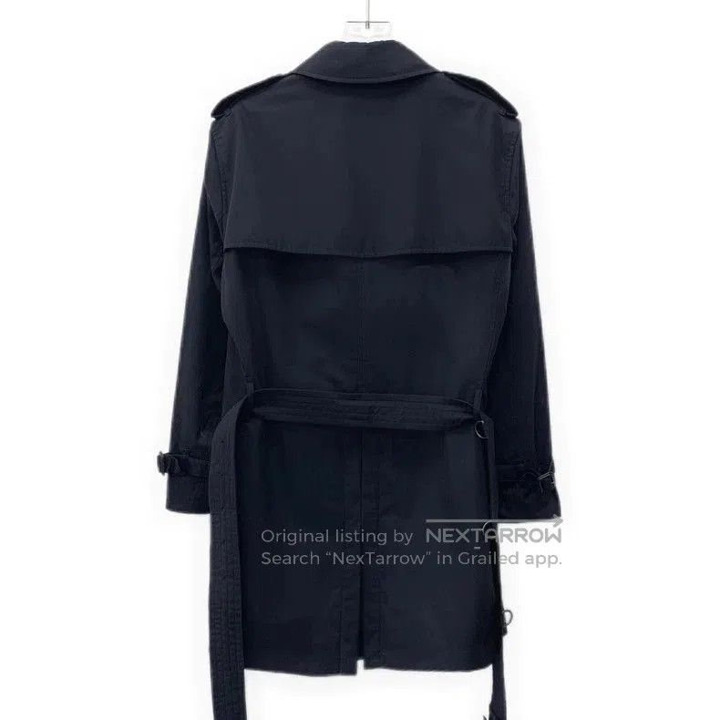 Burberry Burberry Blue Cotton Trench Coat. Size US XS / EU 42 / 0 - 2 Thumbnail