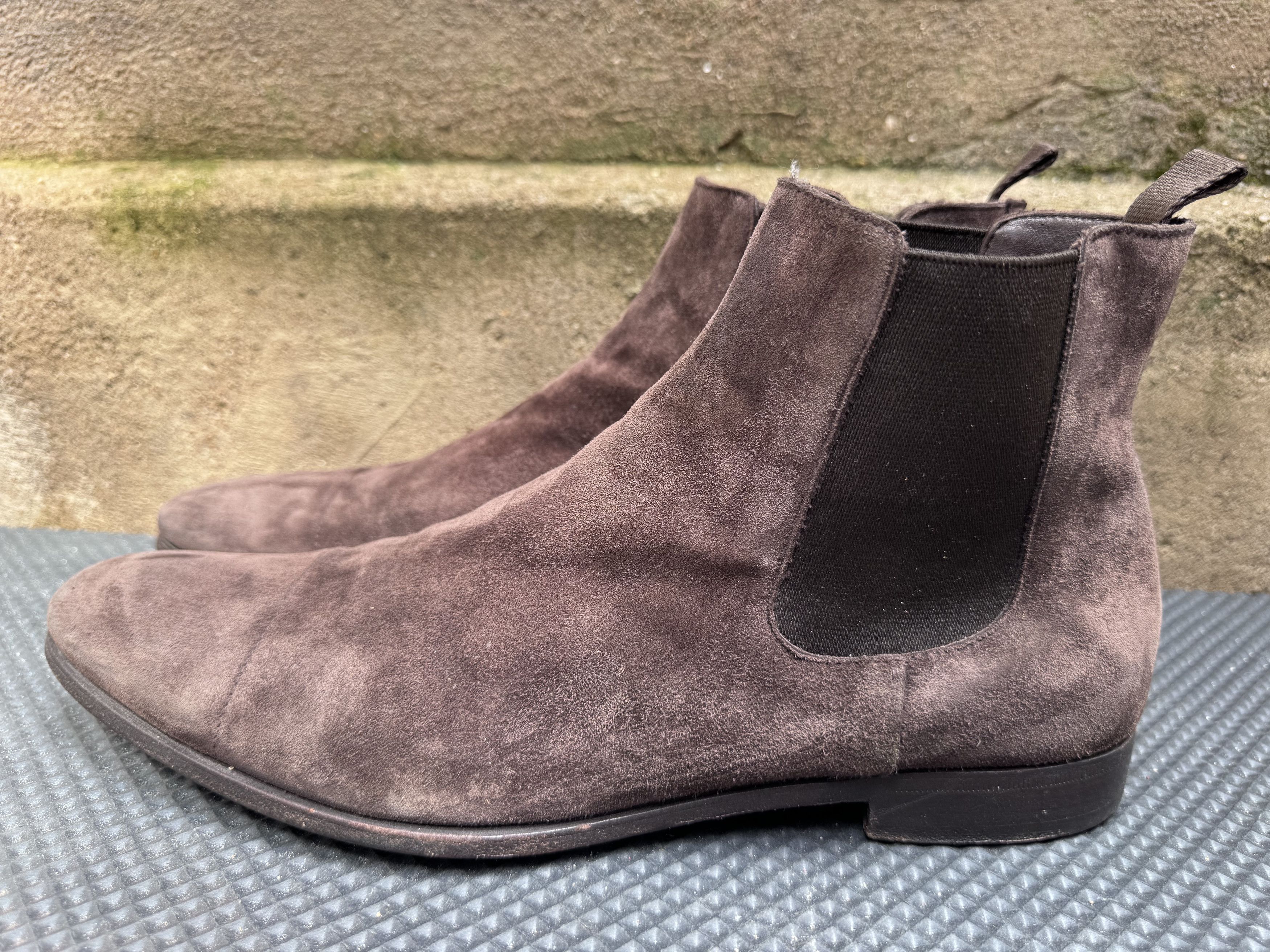 Prada VTG Prada Chelsea Boots Brown Men Suede Shoes Italy Size US 8 / EU 41 - 4 Thumbnail