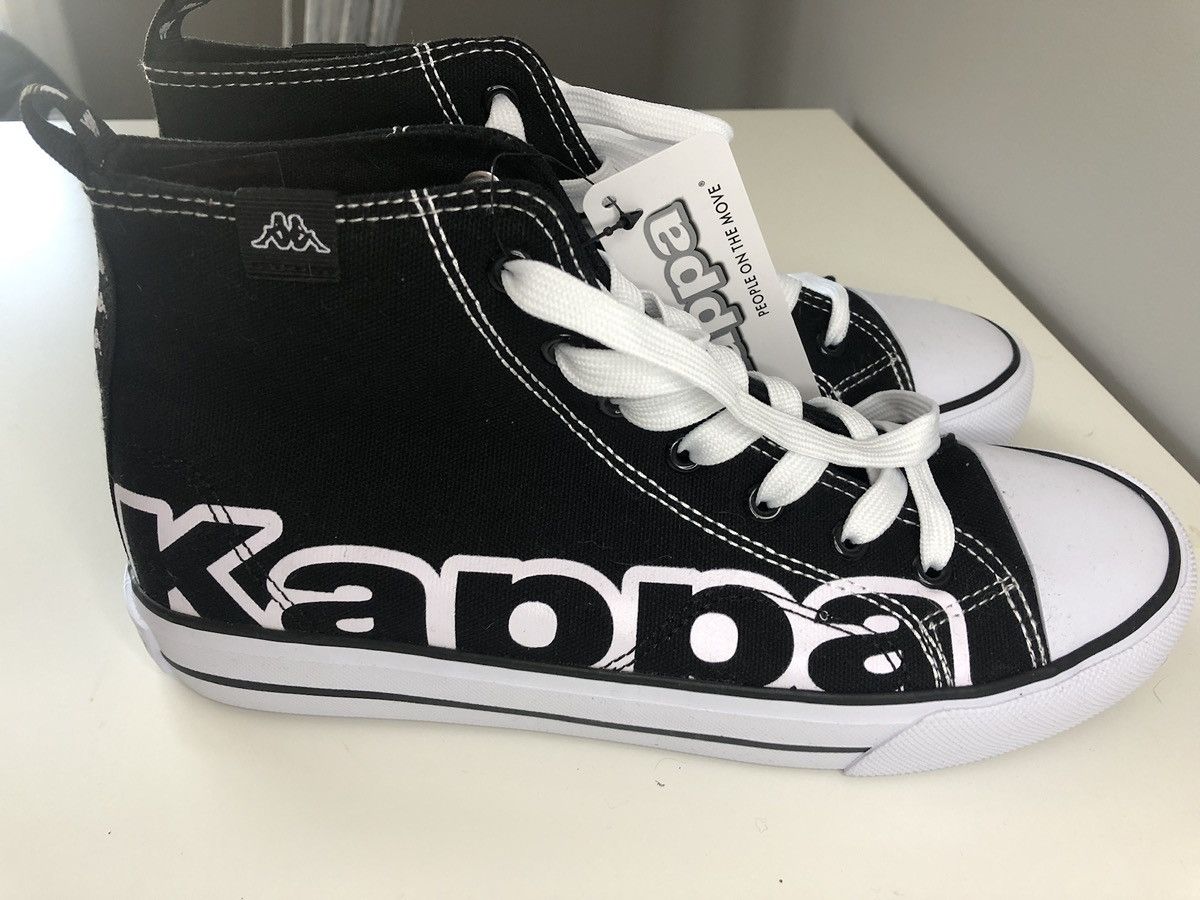 Kappa Kappa - Black Leather High-Tops Size US 8.5 / EU 41-42 - 1 Thumbnail