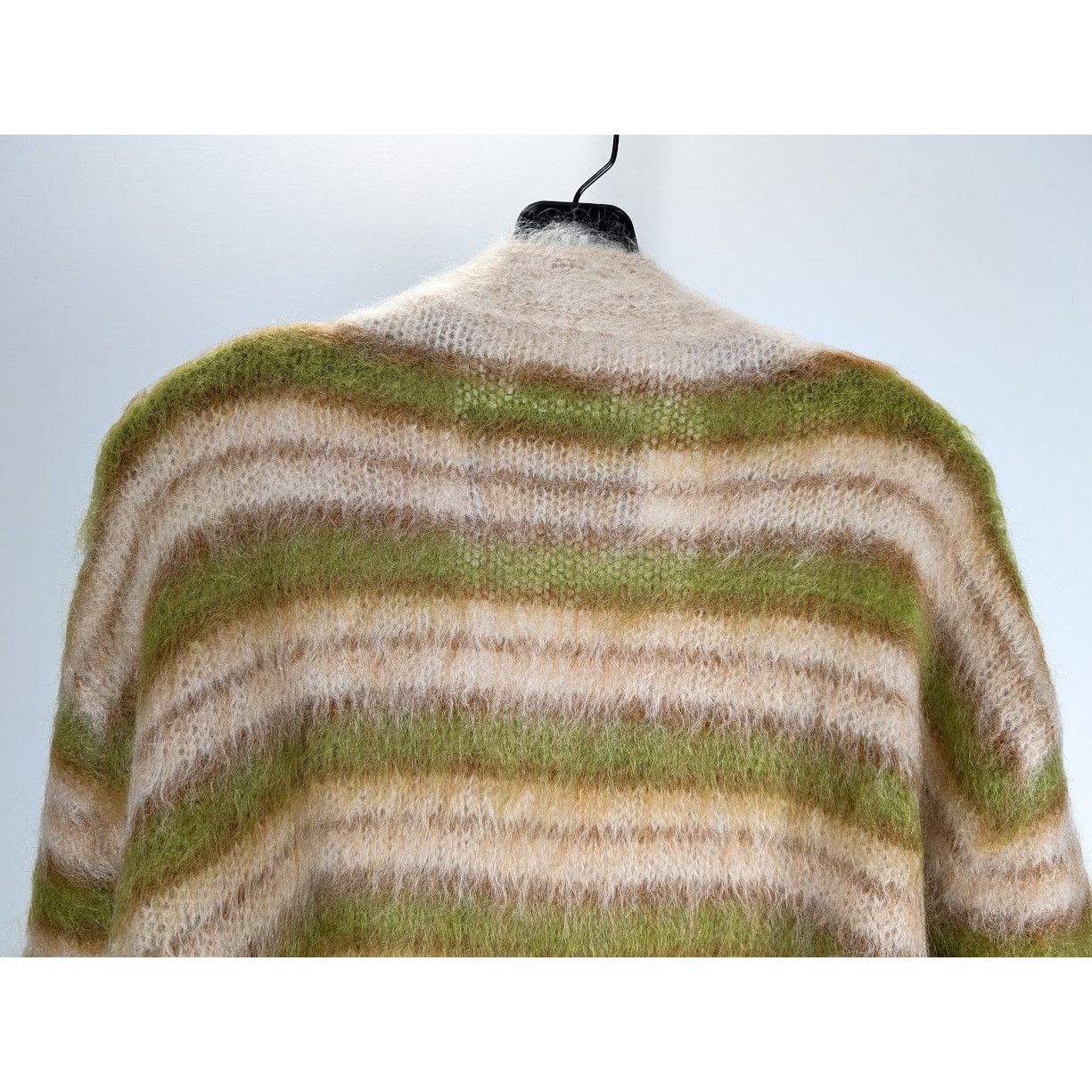 Marni o1rshd1 Iconic Brushed Stripe Cardigan in Light Camel Size US XL / EU 56 / 4 - 10 Thumbnail