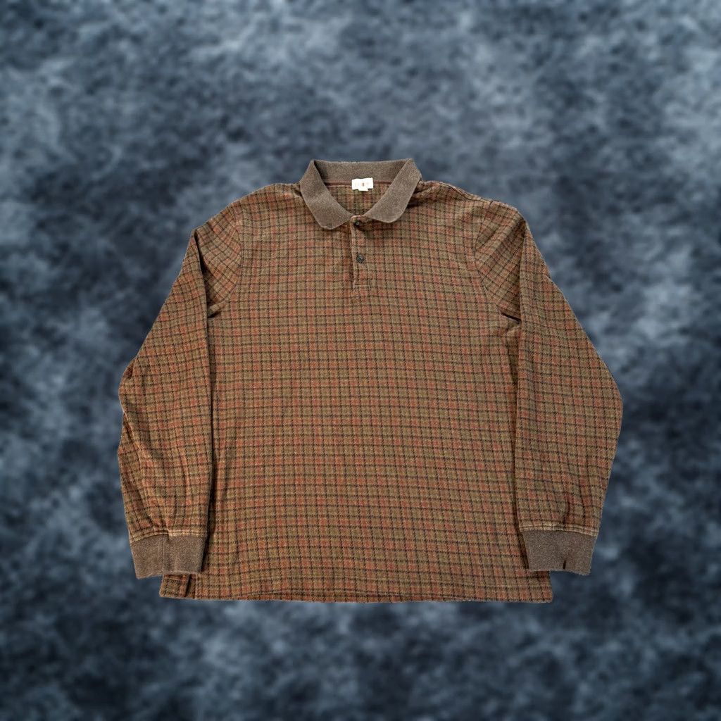 J.Crew VINTAGE J.CREW Shirt Mens XL Henley Pullover Plaid Oarsman USA 90s Classic Preppy Heavyweight Thermal Size US XL / EU 56 / 4 - 1 Thumbnail