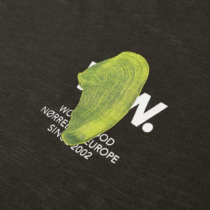 Wood Wood SLATER T SHIRT - DARK GREEN Size US L / EU 52-54 / 3 - 5 Thumbnail