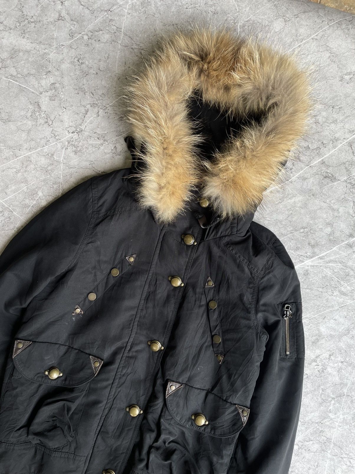 Japanese Brand Spiral Tempt Bondage Punk Fur Jacket Size US M / EU 48-50 / 2 - 4 Thumbnail