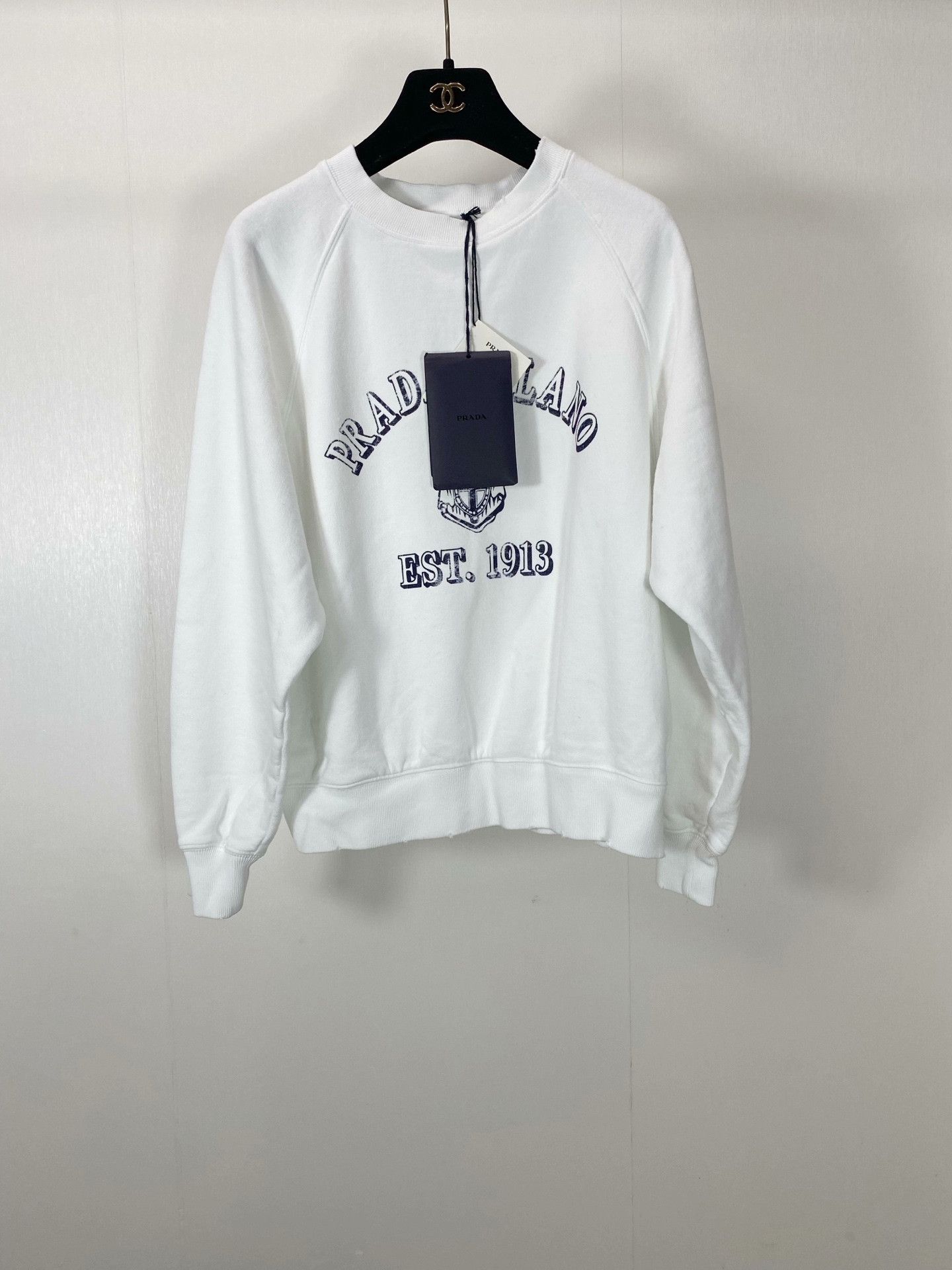 Prada Prada 25 Preppy Distressed Sweatshirt Size XS / US 0-2 / IT 36-38 - 1 Thumbnail
