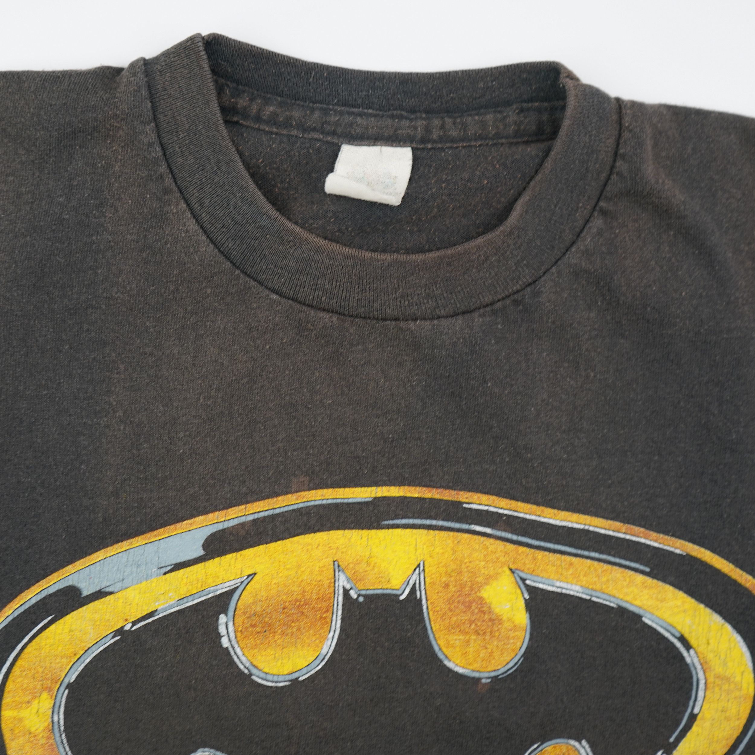 DC Comics × Vintage Vintage 1989 Batman Logo T-Shirt Size US L / EU 52-54 / 3 - 4 Thumbnail