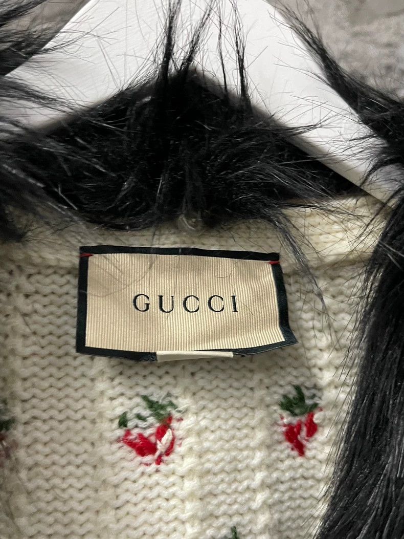 Gucci Gucci Strawberry wool cardigan jacket 2502-Nextarrow Size US L / EU 52-54 / 3 - 6 Thumbnail