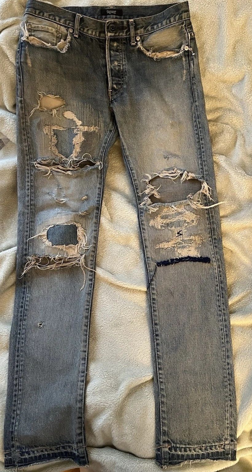 Jun Takahashi × Undercover Undercover 68 Blue Yarn Denim Size 4