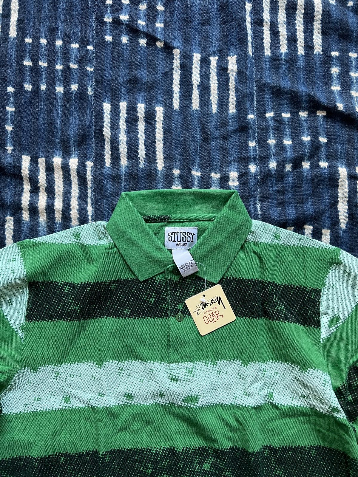 Stussy Stussy 08ss Jacquard Paisely Polo Tee Size US M / EU 48-50 / 2 - 3 Thumbnail
