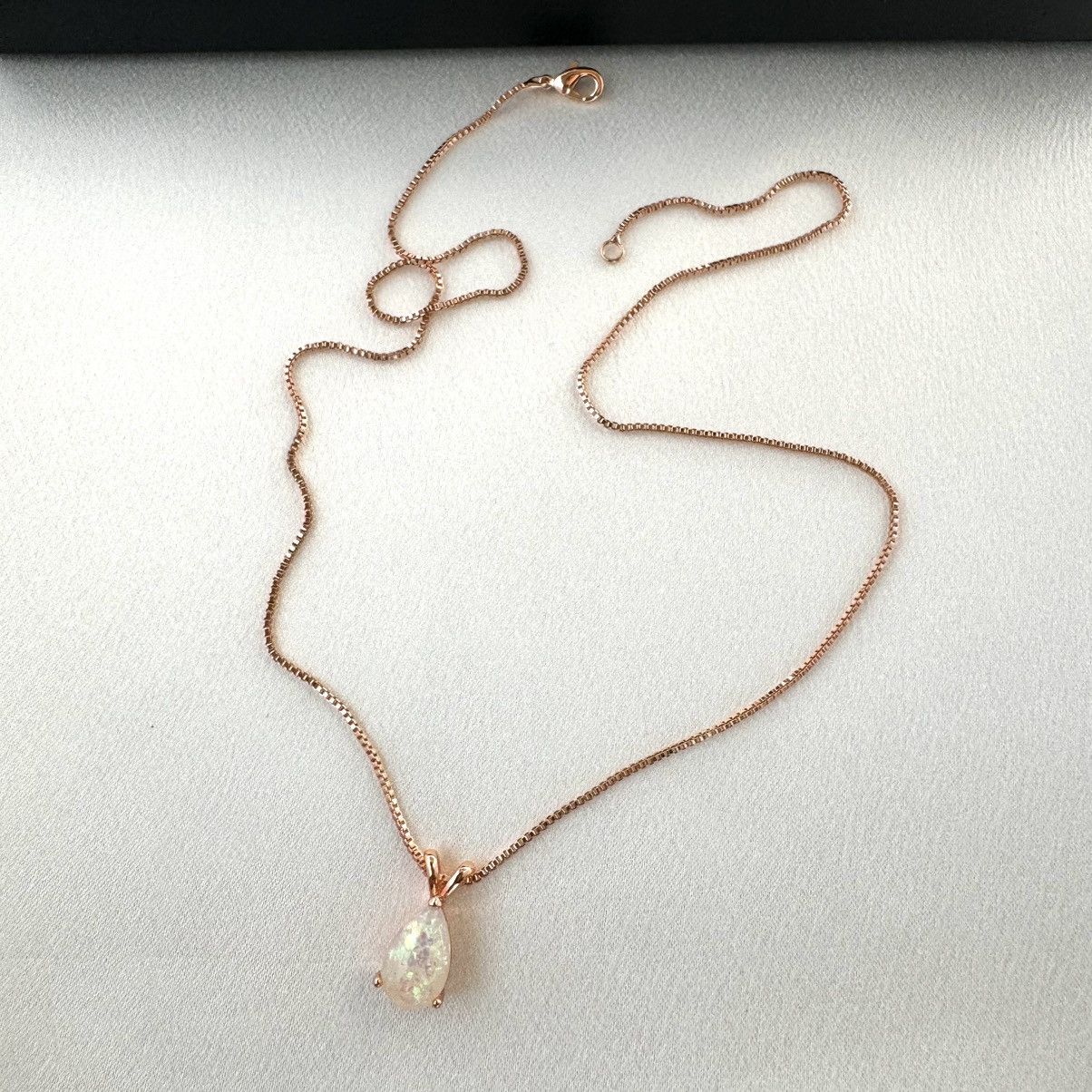 Other Teardrop Shape Pendant Necklace for Women Rose Gold Color Size ONE SIZE - 7 Thumbnail