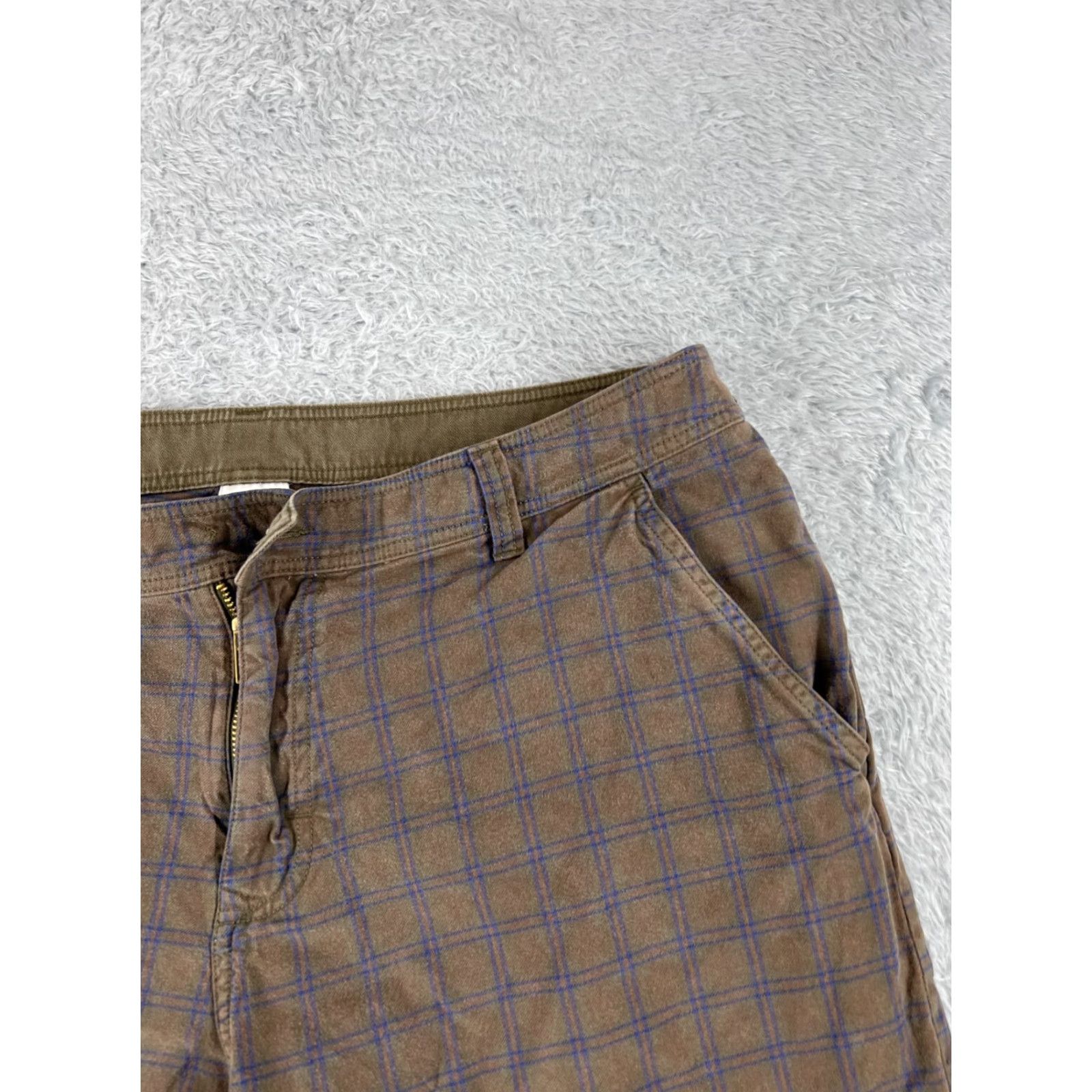 The North Face The North Face Shorts Mens 38 Brown Plaid 100% Cotton Hiking Camping Golf Size US 38 / EU 54 - 5 Thumbnail