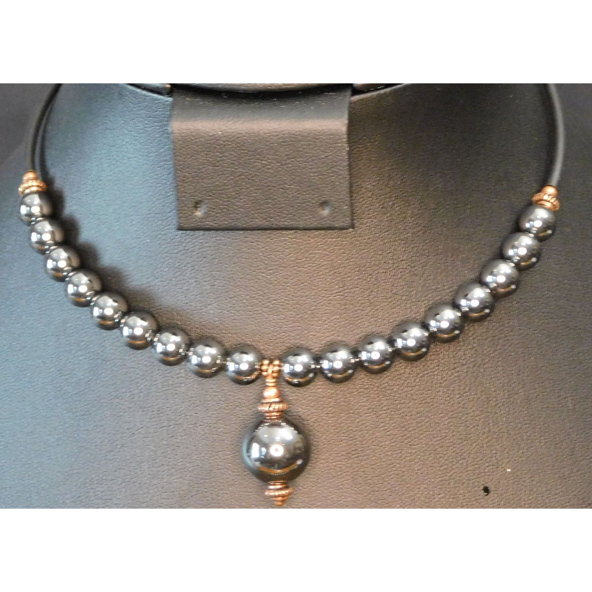 Other Elegant Gothic Hematite Coil Choker Necklace Size ONE SIZE - 4 Thumbnail