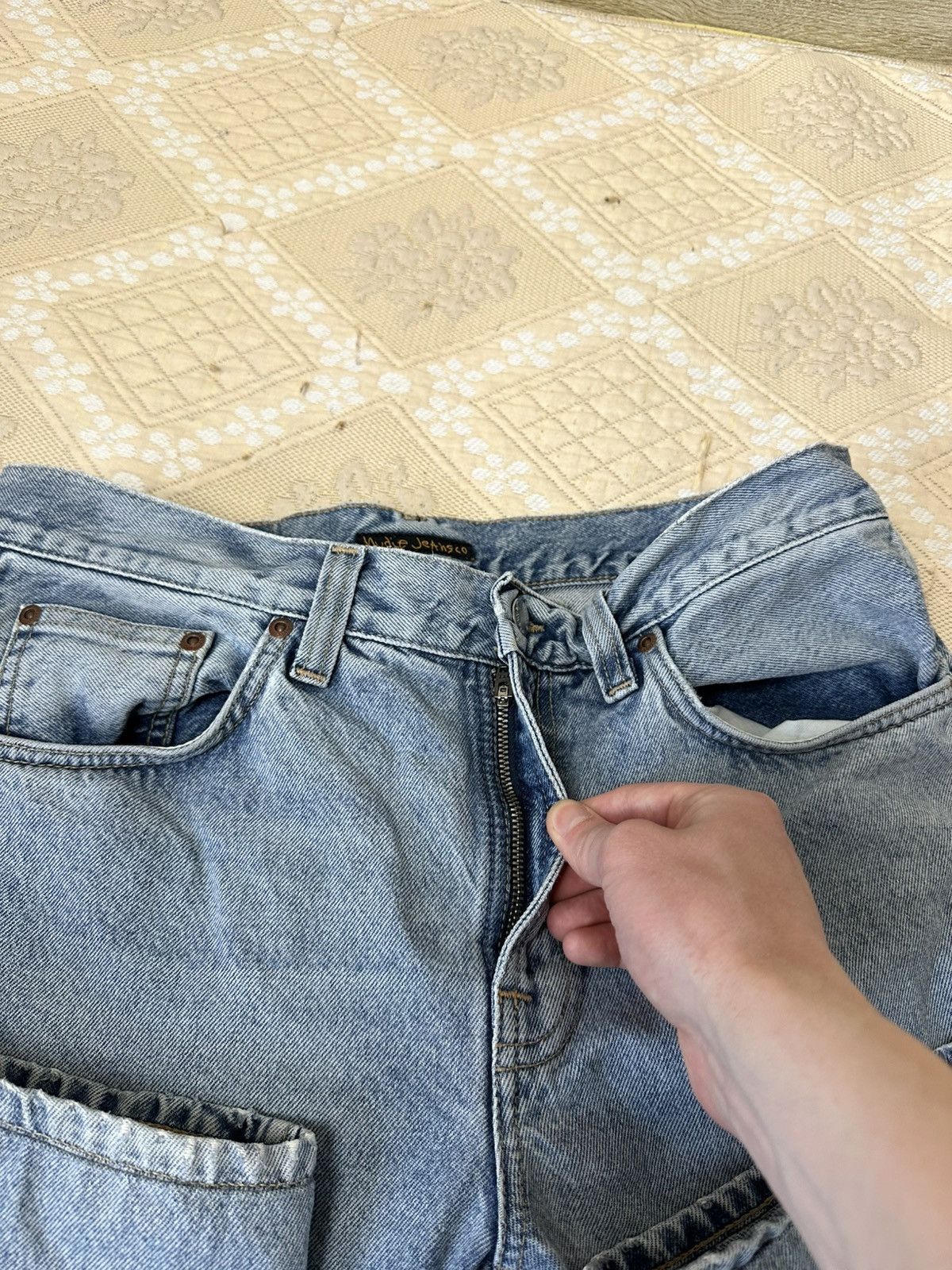 Nudie Jeans 🔥 Nudie Jeans Gritty Jackson Denim Pants Trousers Blue Rare Size US 31 - 7 Thumbnail