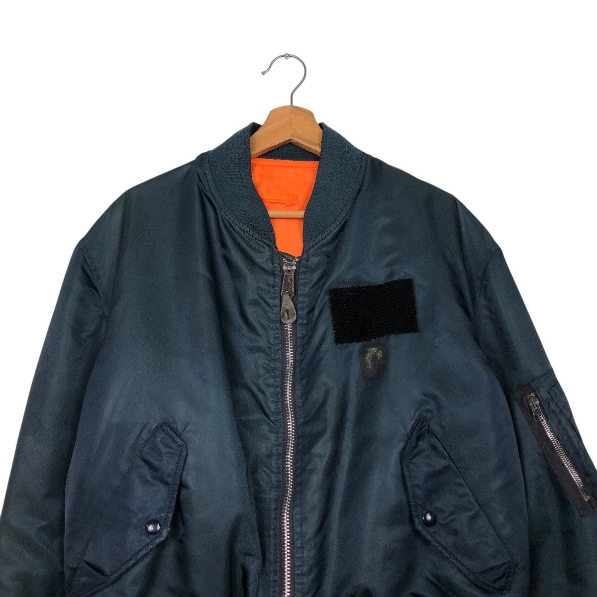 Schott 📌Vintage Reversible Bomber Jacket Ma-1 Schott Made in Usa Size US L / EU 52-54 / 3 - 4 Thumbnail