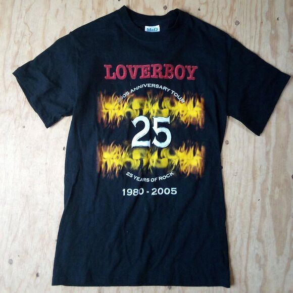 Band Tees × Vintage Vintage Loverboy 25 Year Anniversary Tour T-Shirt Size US S / EU 44-46 / 1 - 2 Thumbnail