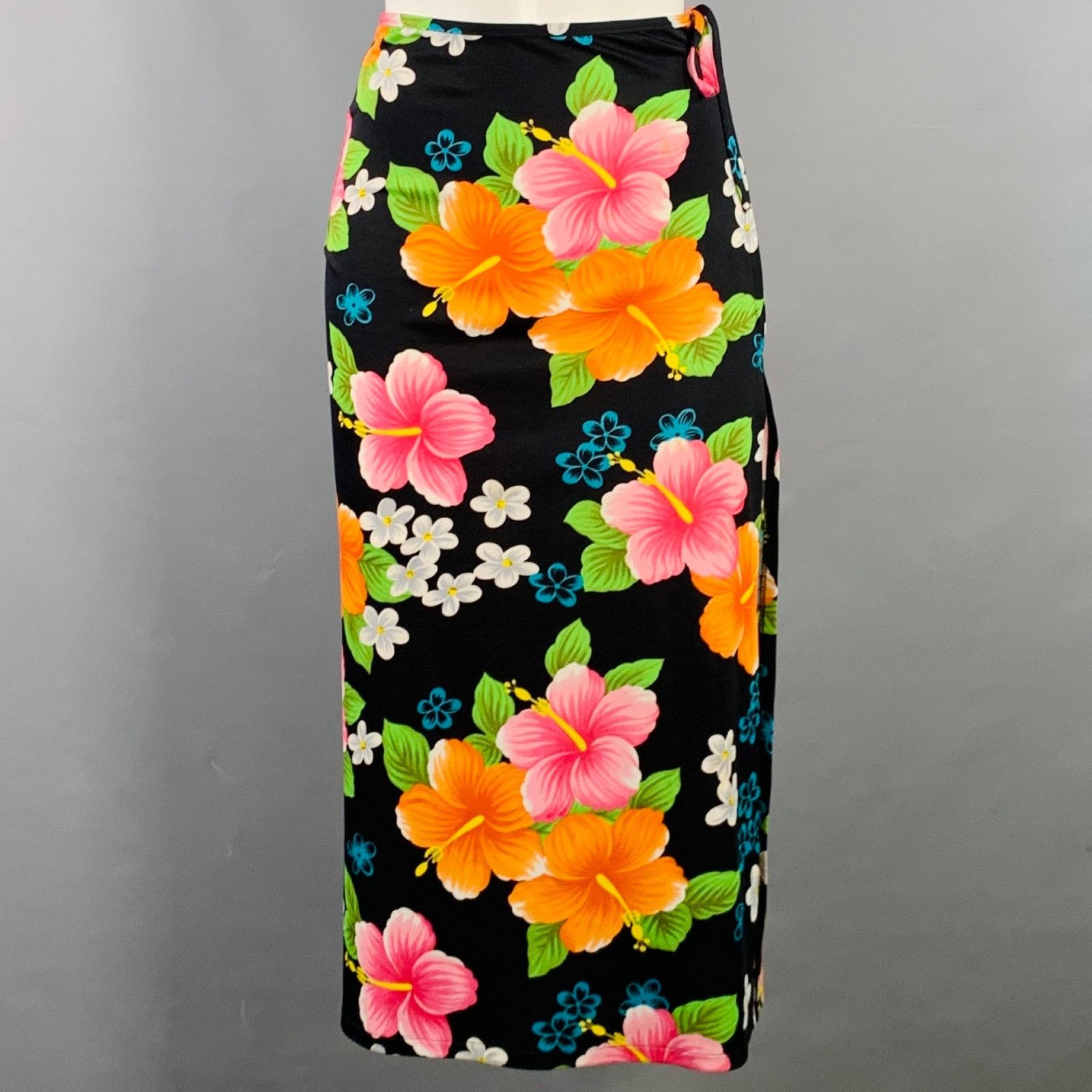 Dolce & Gabbana DOLCE & GABBANA Multi Floral Side Zipper Swim Coverup Skirt Size 31" - 1 Thumbnail