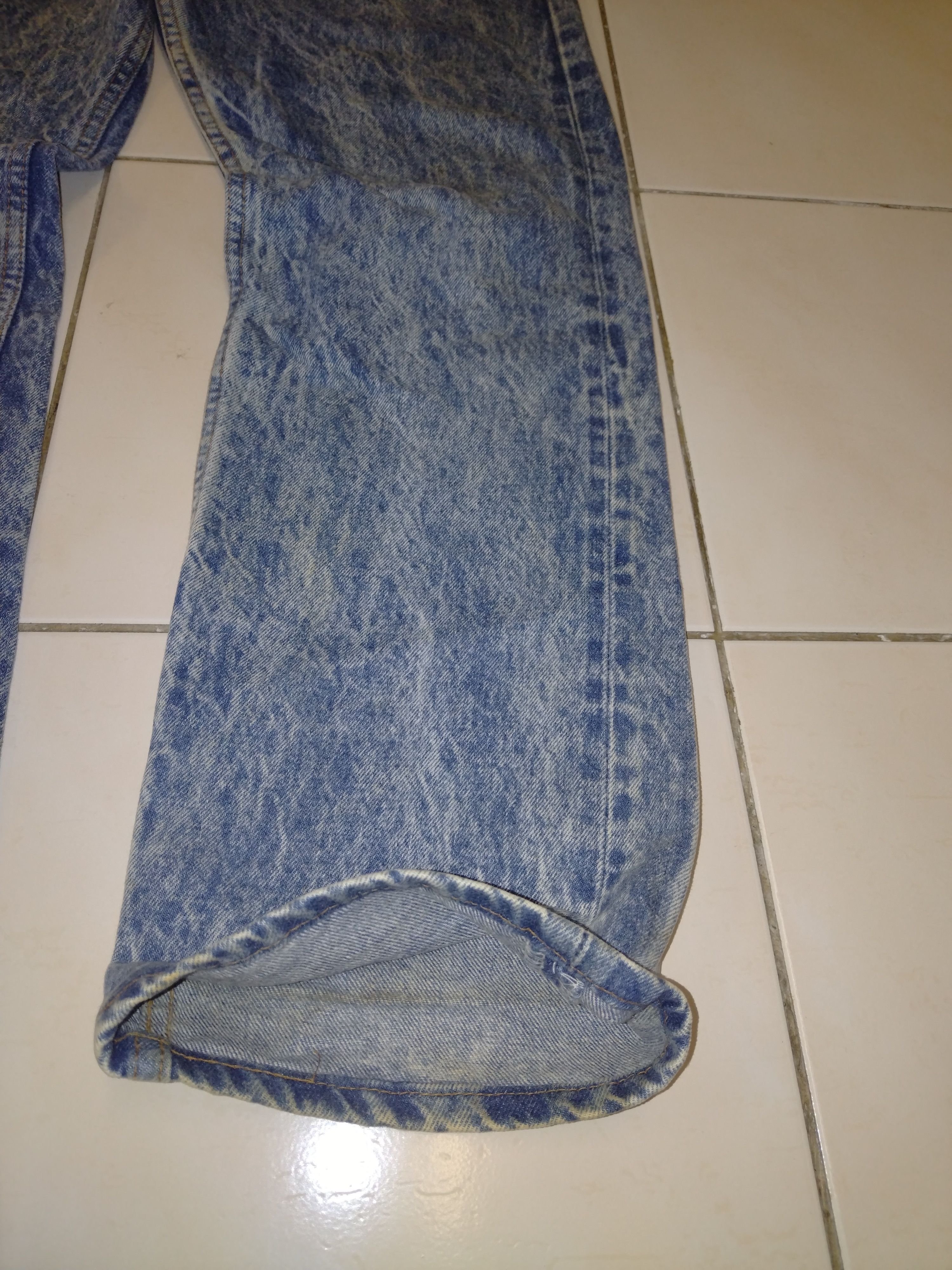 If Six Was Nine × Le Grande Bleu (L.G.B.) × Levi's Crazy acid wash Levi’s Vintage Jeans Size US 34 / EU 50 - 20 Thumbnail