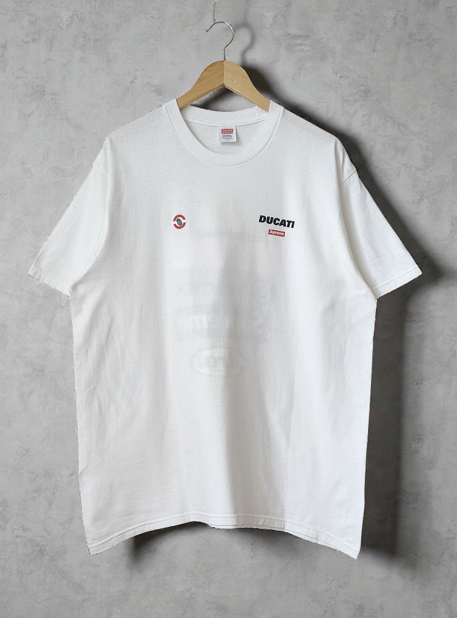 Supreme Supreme x Ducati SS24 White Logo Tshirt Size US L / EU 52-54 / 3 - 1 Thumbnail