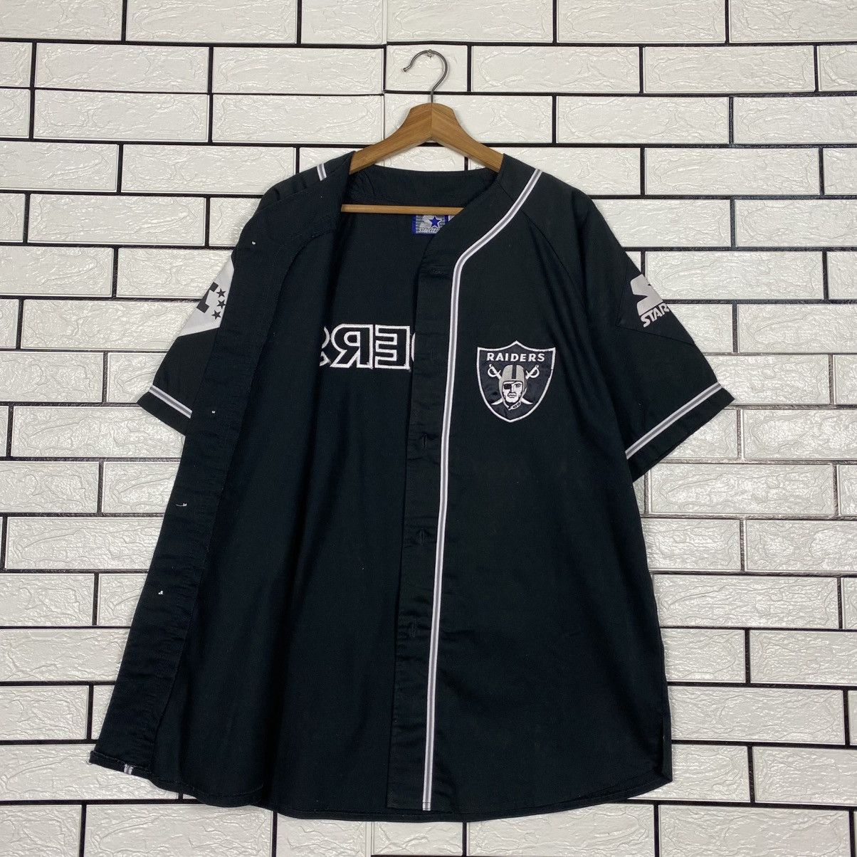 Starter 📌Sportwear Button Shirt Bowling Starter Raiders Big Logo Size US L / EU 52-54 / 3 - 14 Thumbnail