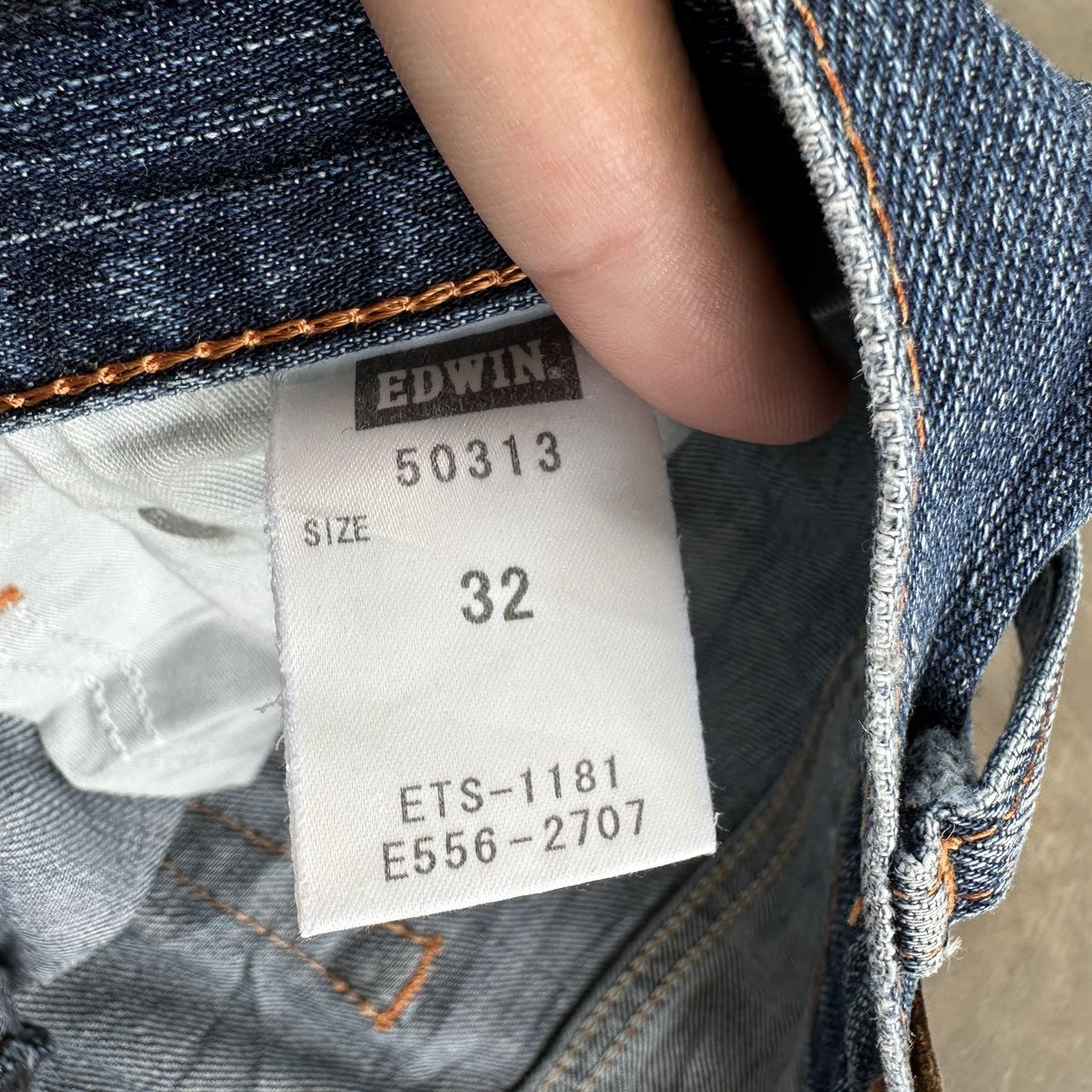 Japanese Brand Vintage Edwin Distressed Faded Denim Jean Pant W32 Size US 32 / EU 48 - 6 Thumbnail