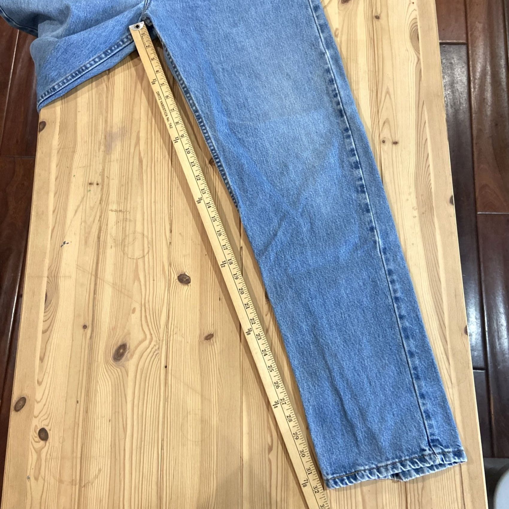 Levi's VINTAGE Levi's 505 Jeans Mens 38x34 Blue 100% Cotton Denim Regular Fit Straight 5-Pocket USA Made In USA Jeans Mens Blue 34x34? Size US 38 / EU 54 - 6 Thumbnail